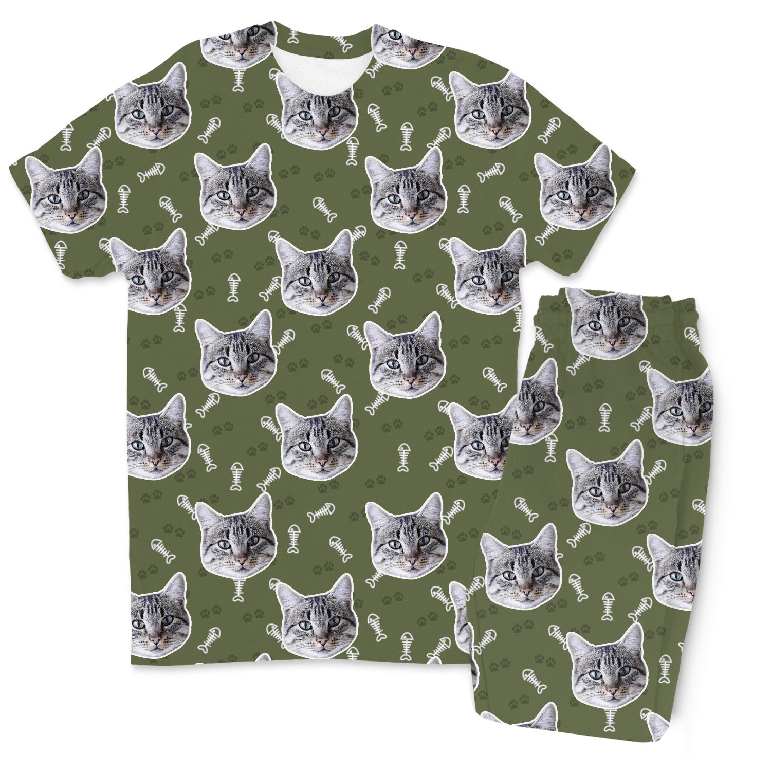 Your Cat Men's Custom Pajamas - Pants Set