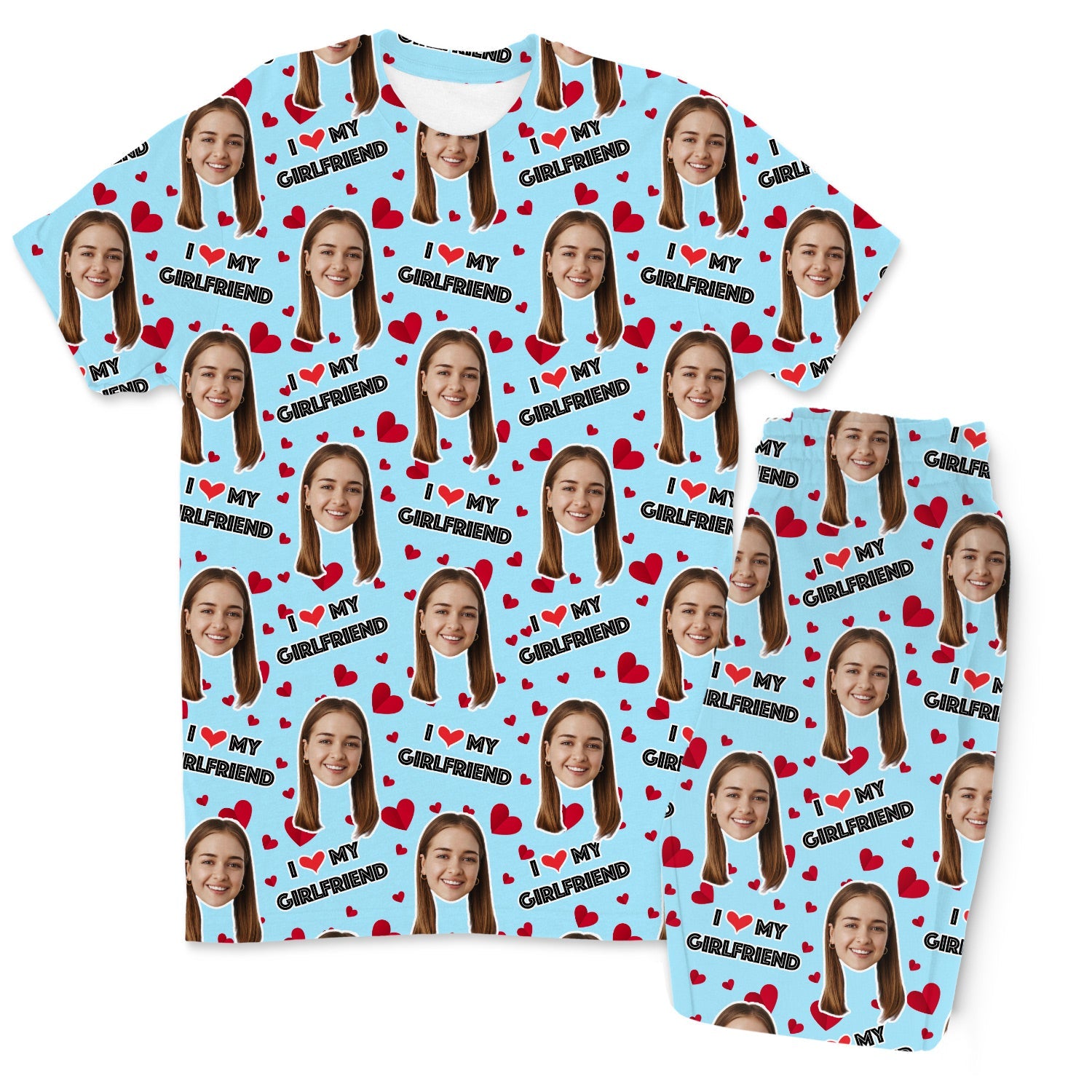 Men's I Love My Girlfriend Pajamas - Pants Set