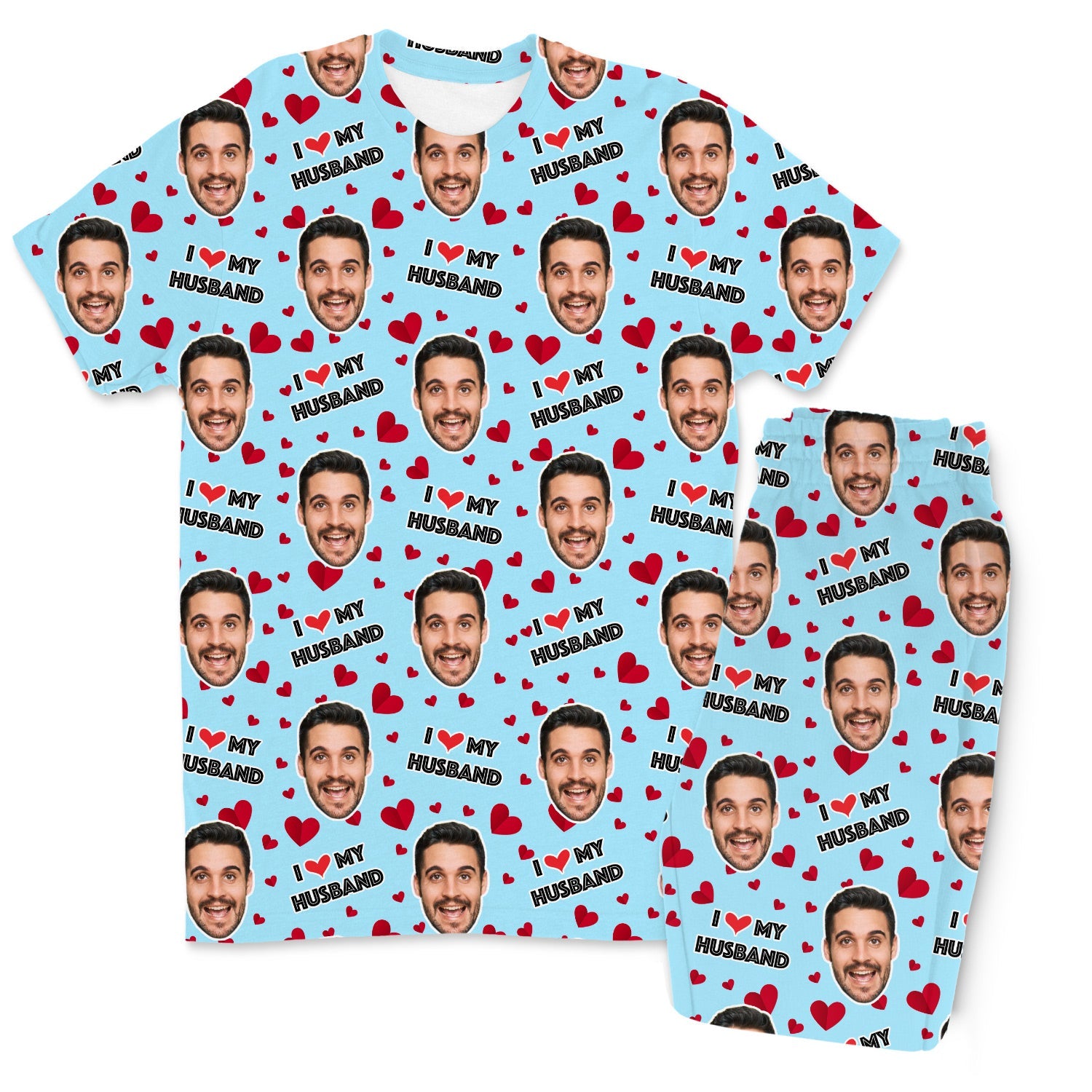 Men's I Love My Husband Pajamas - Pants Set