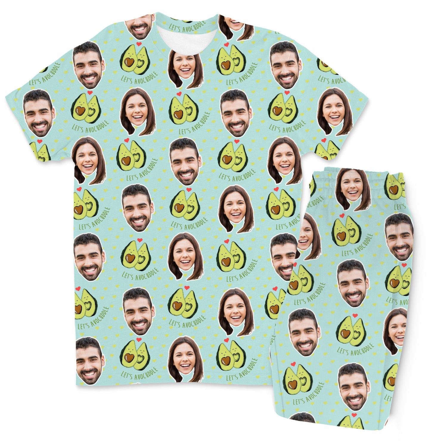 Let's Avocuddle Custom Men's PJ Pants Set