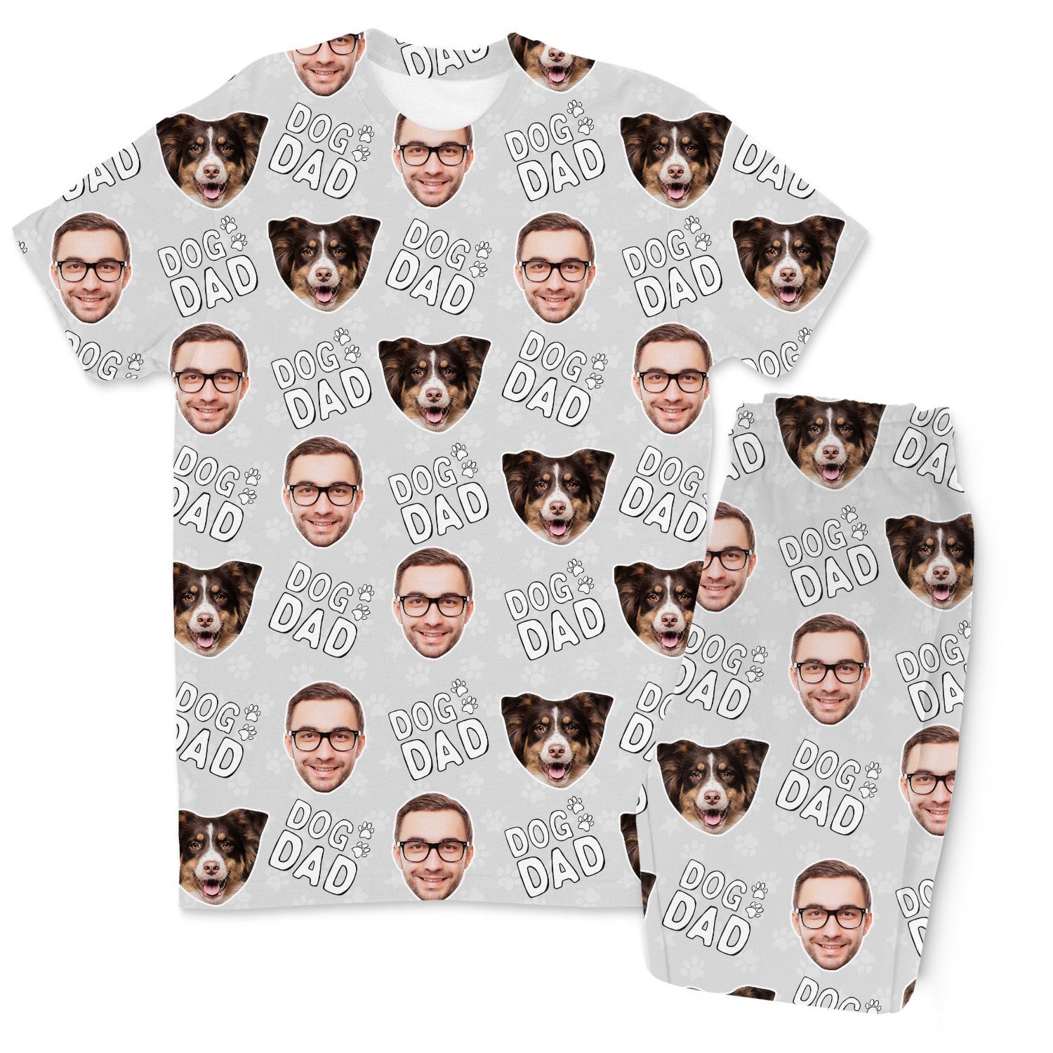 Dog Dad Custom Men's PJ Pants Set