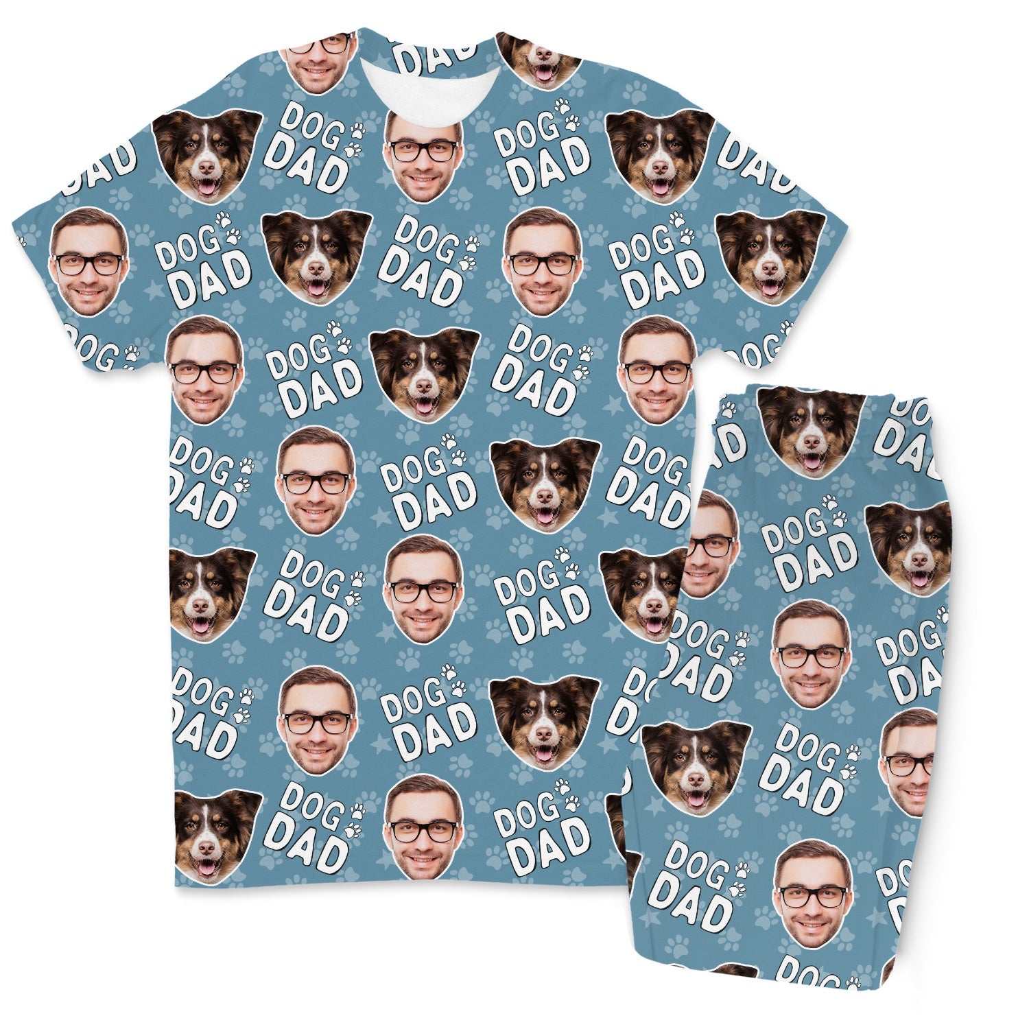 Men's Dog Dad Custom Pajamas - Pants Set