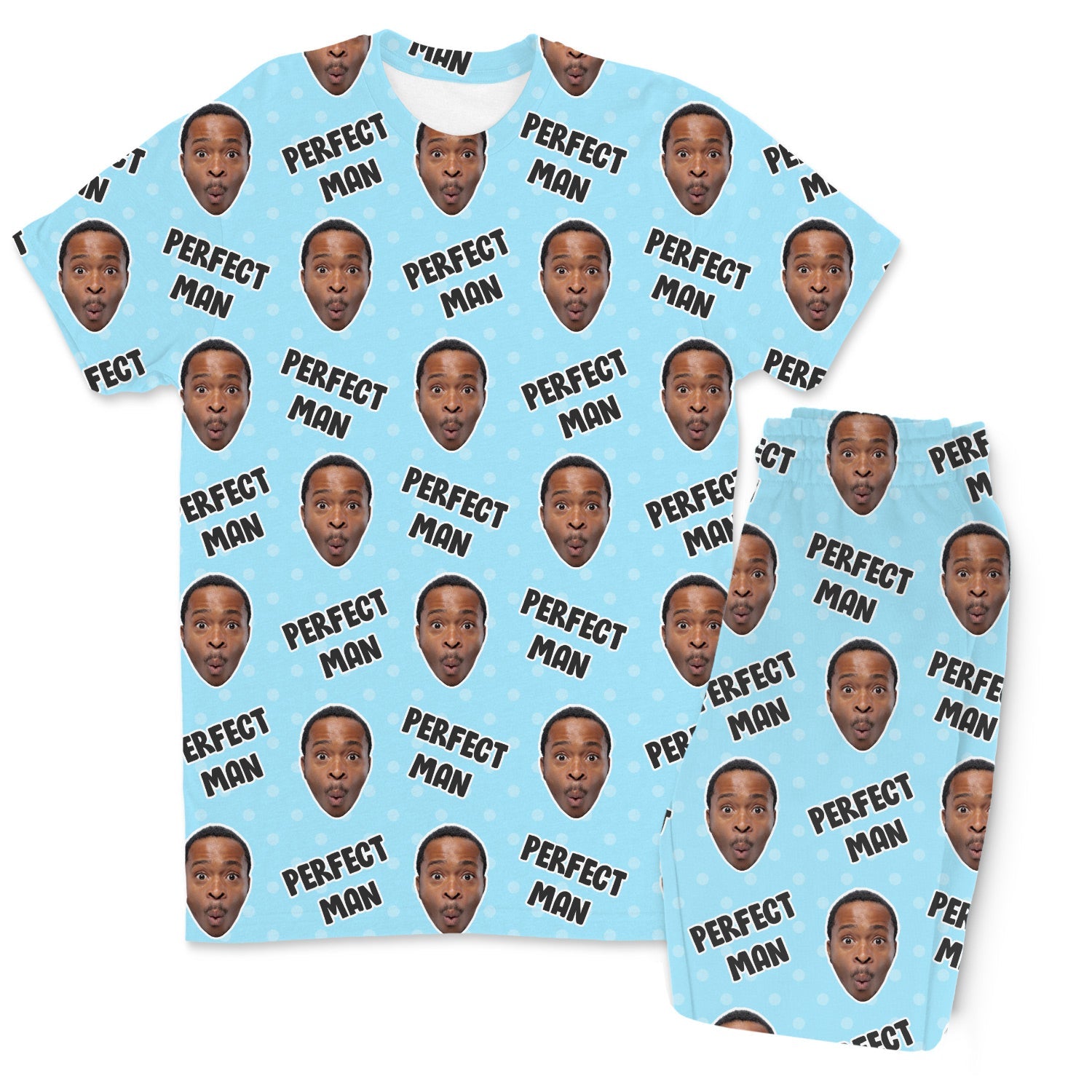 Men's Perfect Man Custom Pajamas - Pants Set