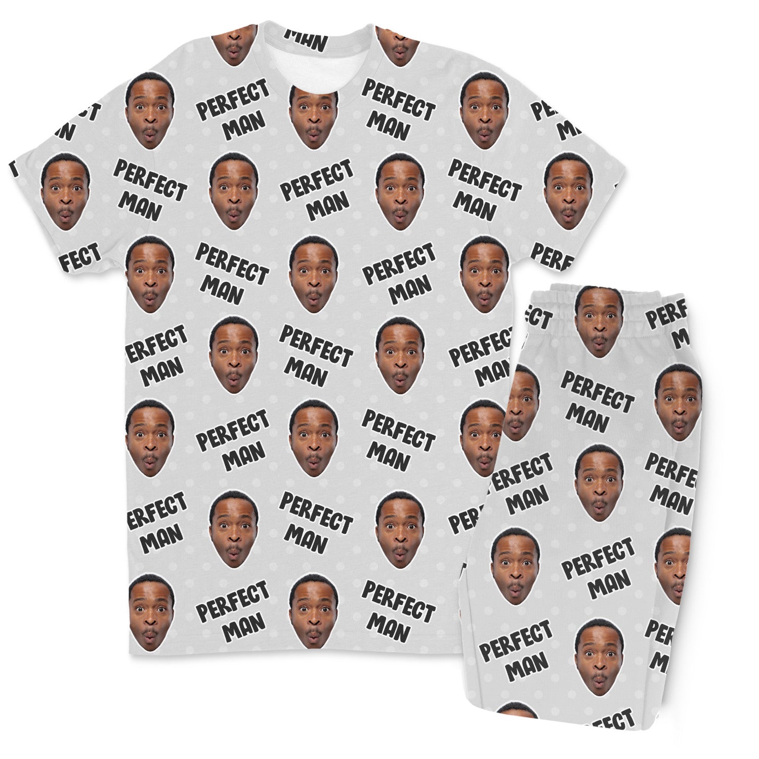 Men's Perfect Man Custom Pajamas - Pants Set