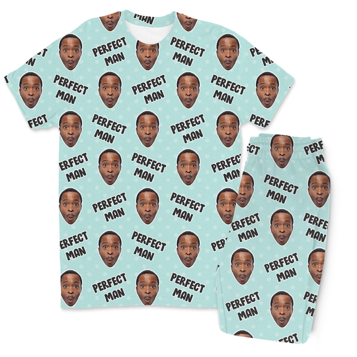 Men's Perfect Man Custom Pajamas - Pants Set