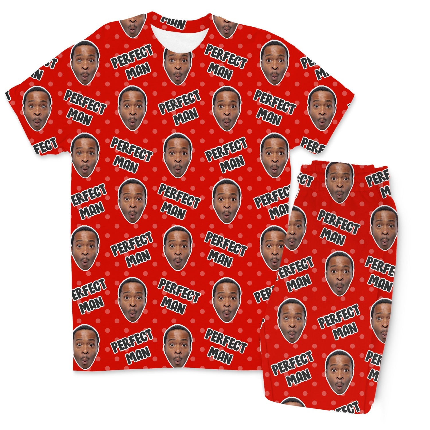 Men's Perfect Man Custom Pajamas - Pants Set