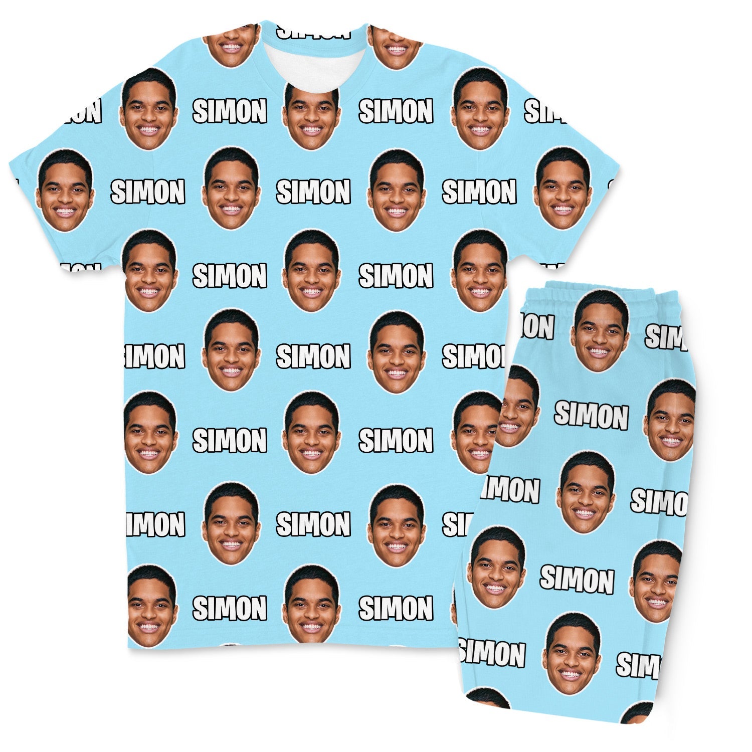 Your Face & Name Men's Custom PJs - Pants Set