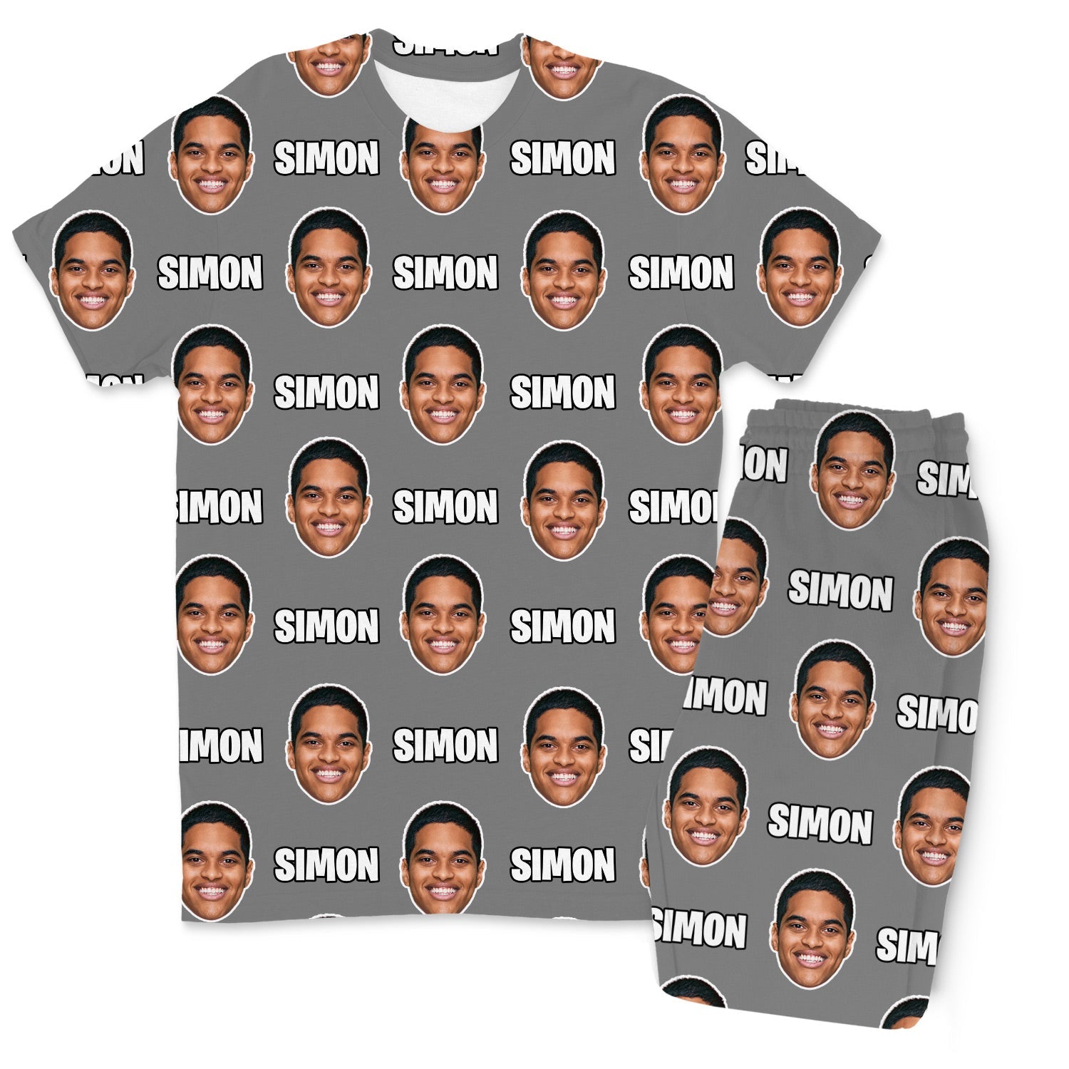 Your Face & Name Men's Custom PJs - Pants Set