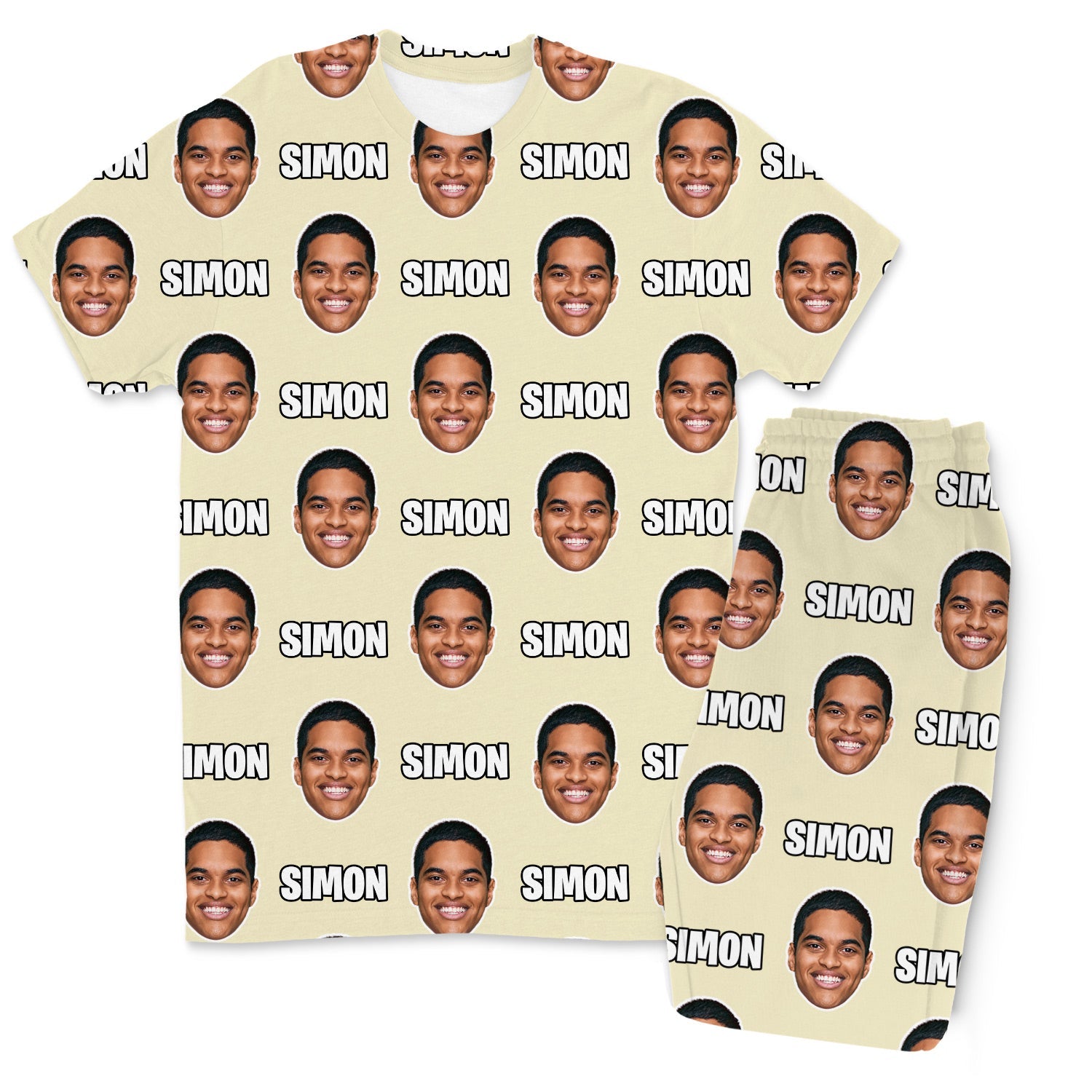 Your Face & Name Men's Custom PJs - Pants Set