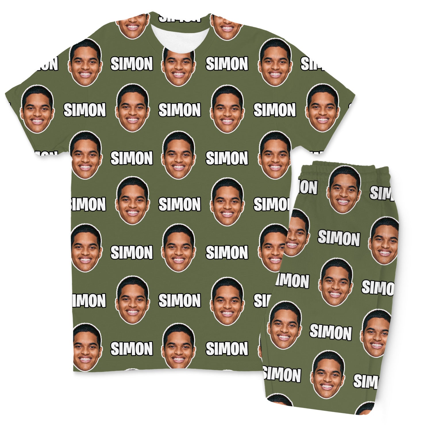 Your Face & Name Men's Custom PJs - Pants Set
