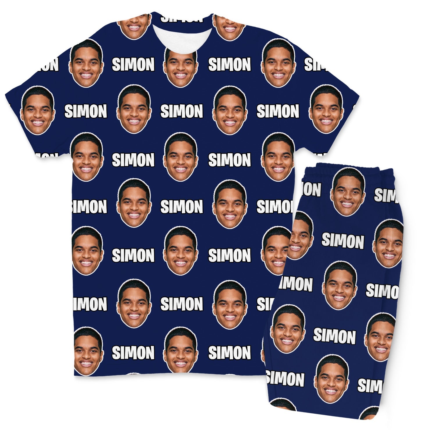 Your Face & Name Men's Custom PJs - Pants Set
