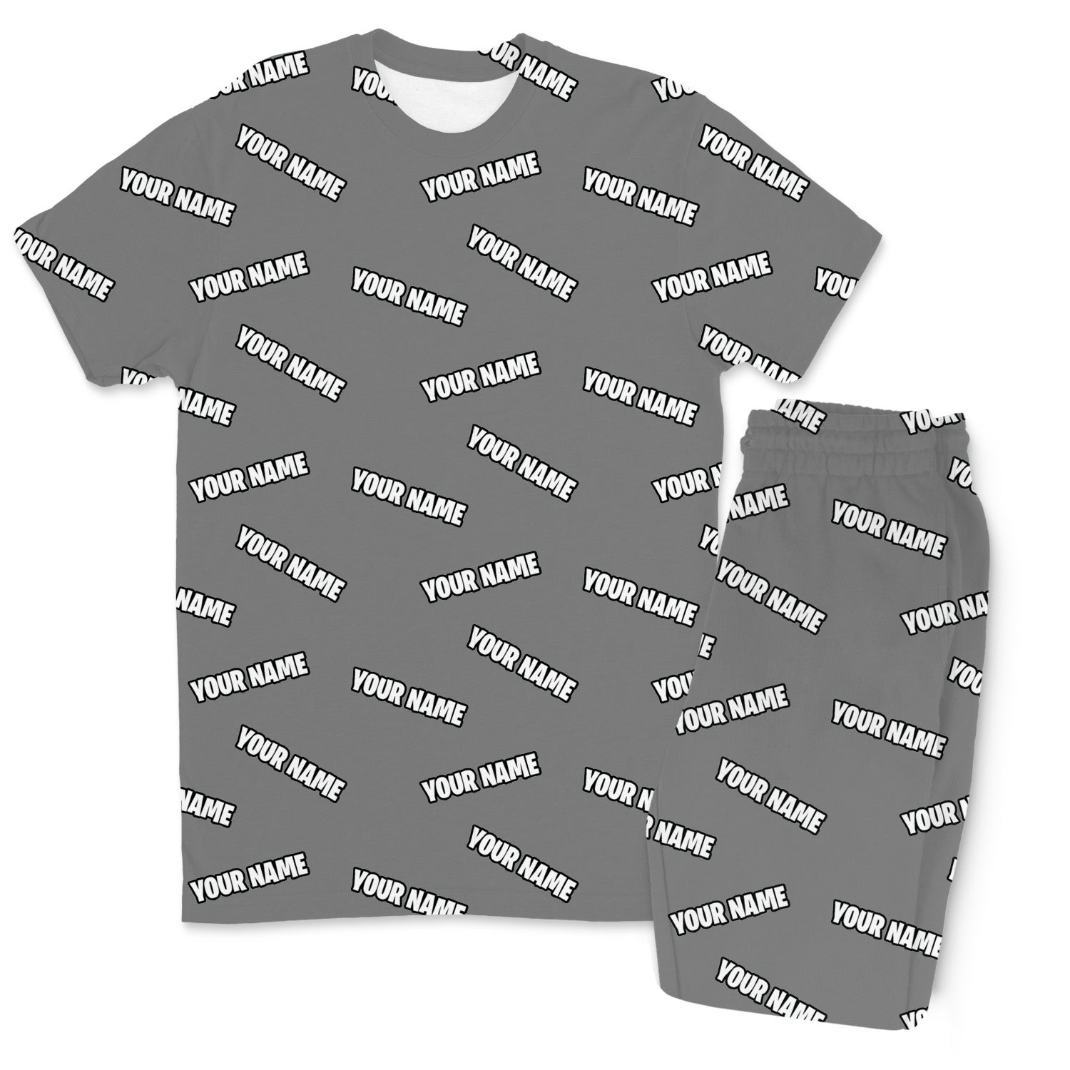 Your Name All Over Men's Custom PJs - Pants Set