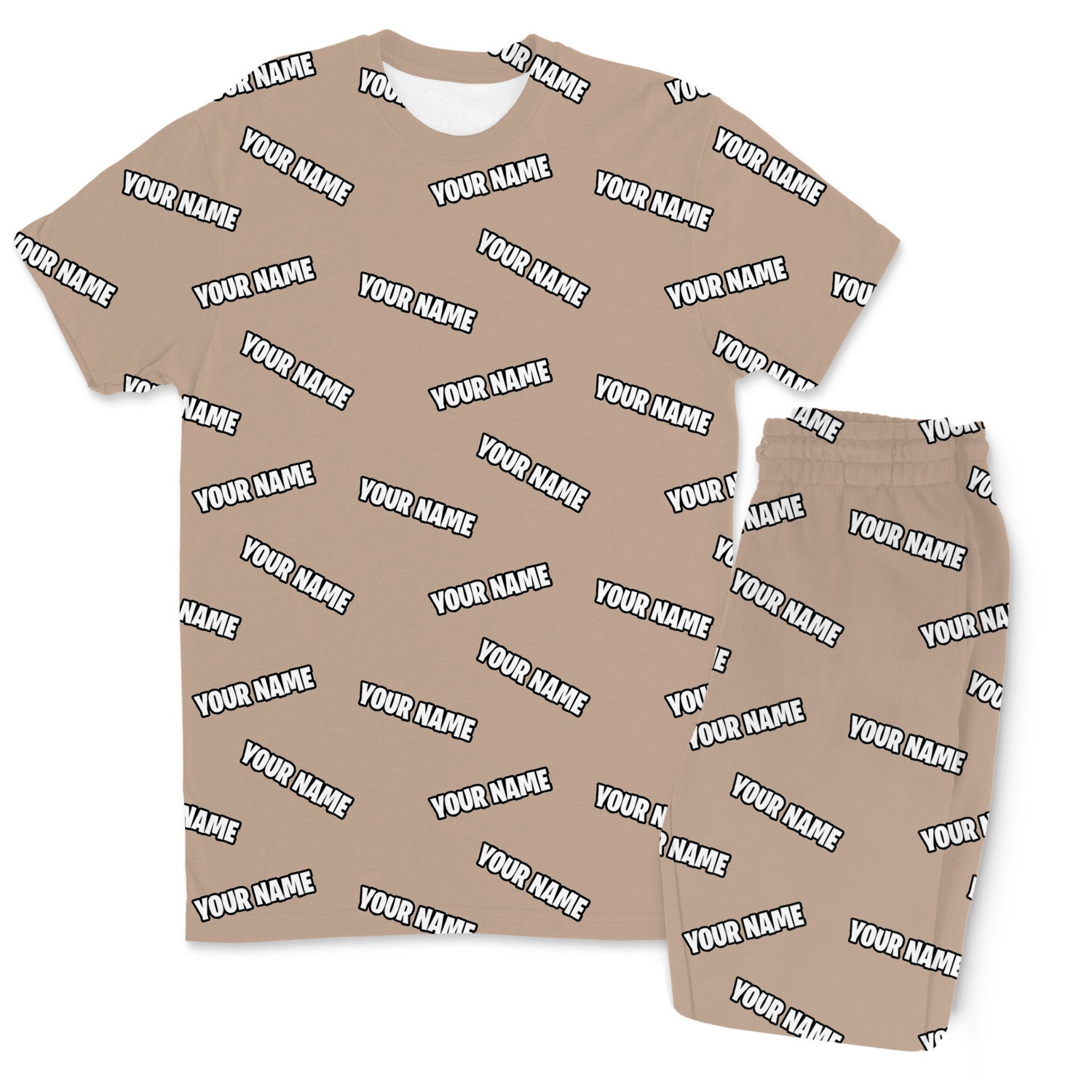 Your Name All Over Men's Custom PJs - Pants Set
