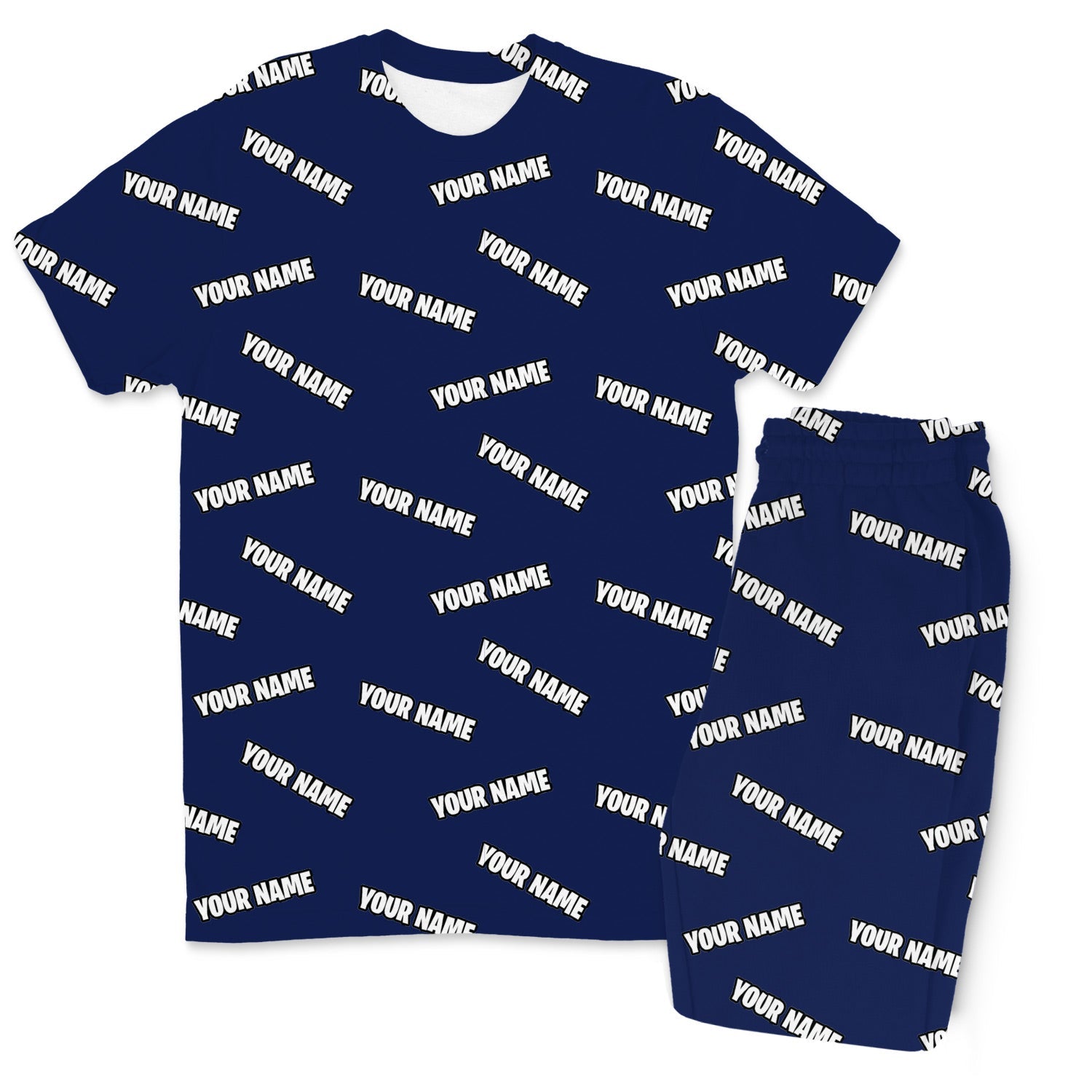 Your Name All Over Men's Custom PJs - Pants Set
