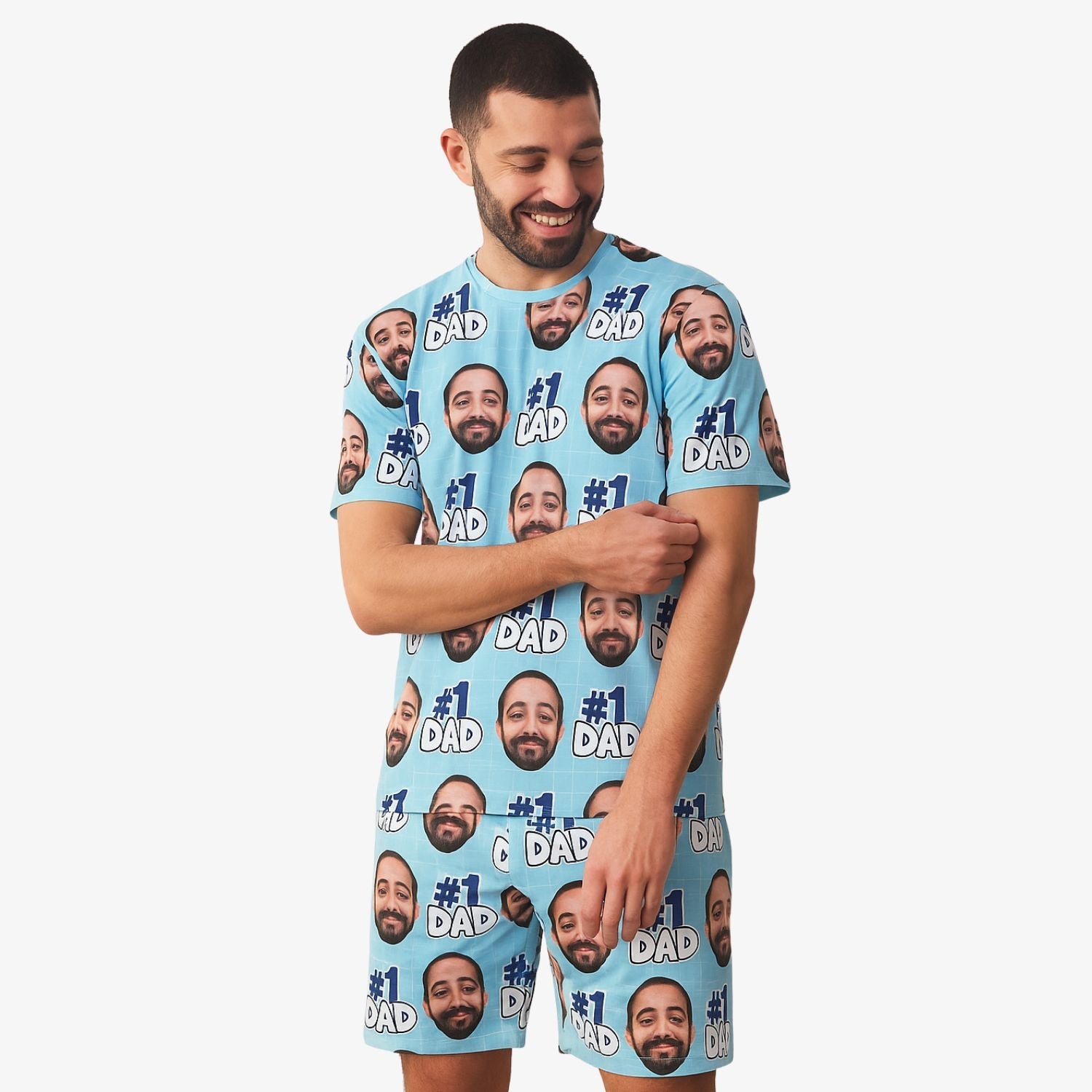 number 1 dad Custom Pajamas