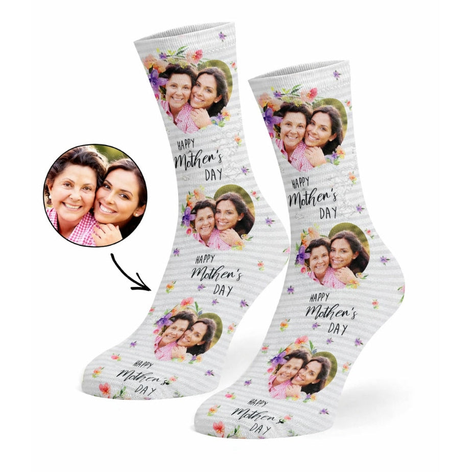 Mother's Day Photo Custom Socks