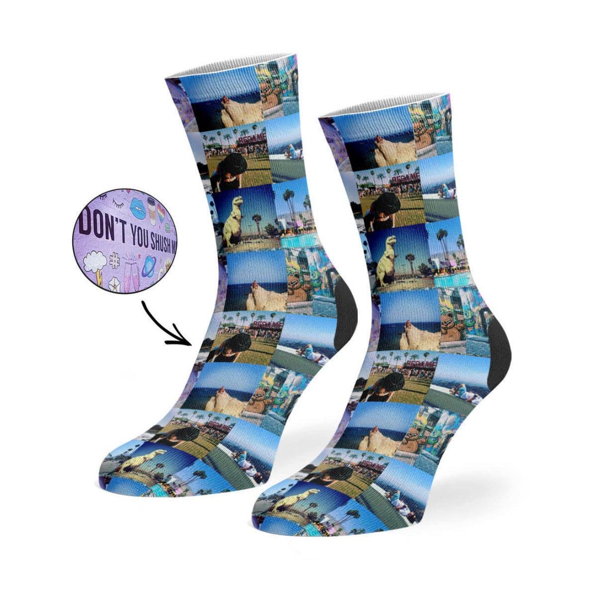 Photo Collage Custom Socks