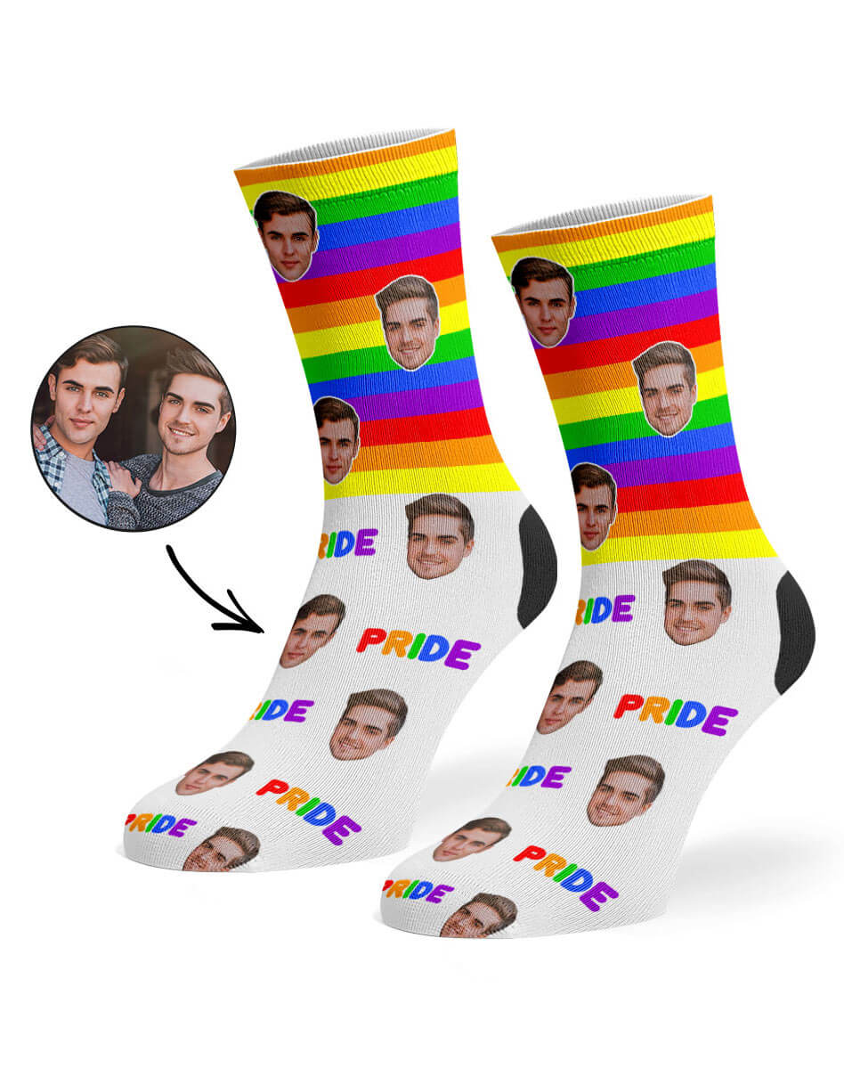 Rainbow Pride Custom Socks