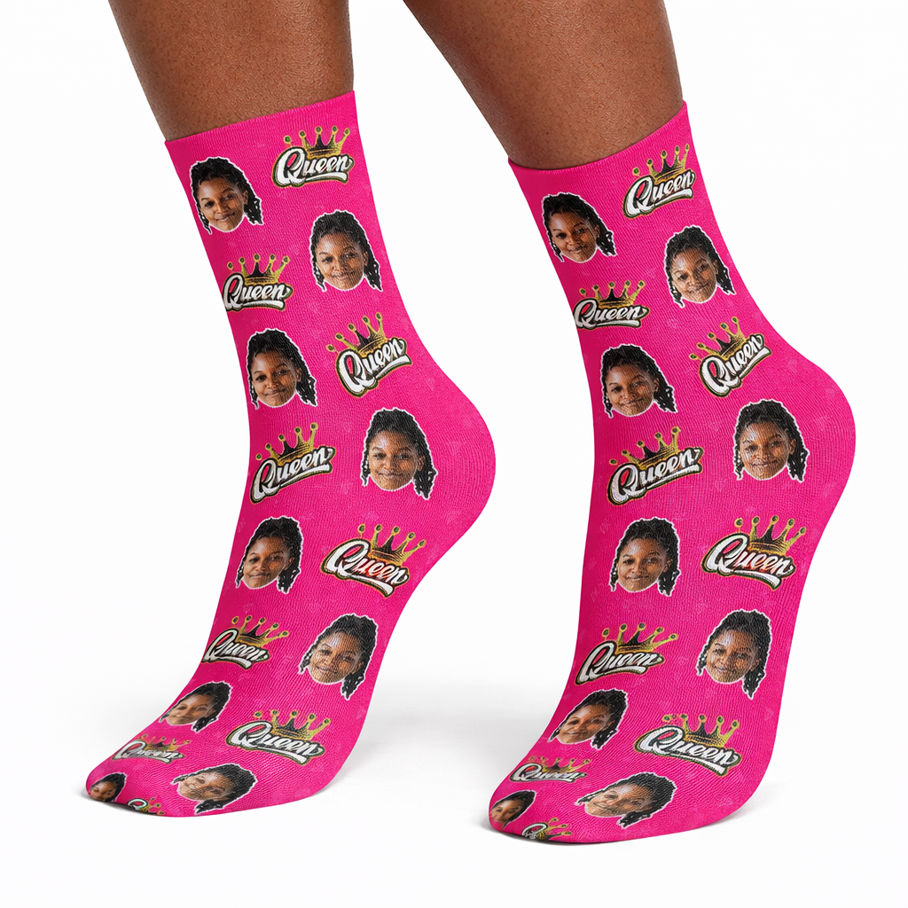 Queen Face Custom Socks
