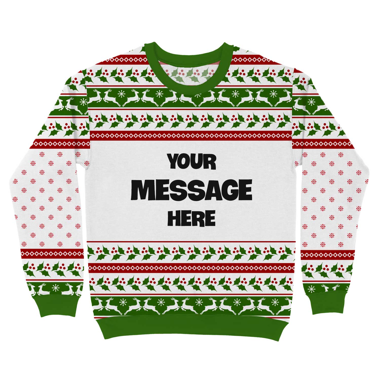 Your Message Personalized Christmas Jumper