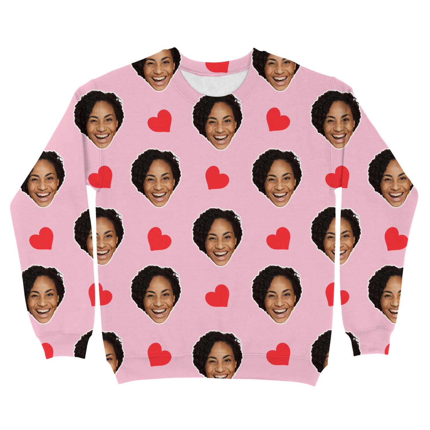 Red Hearts Custom Sweatshirt