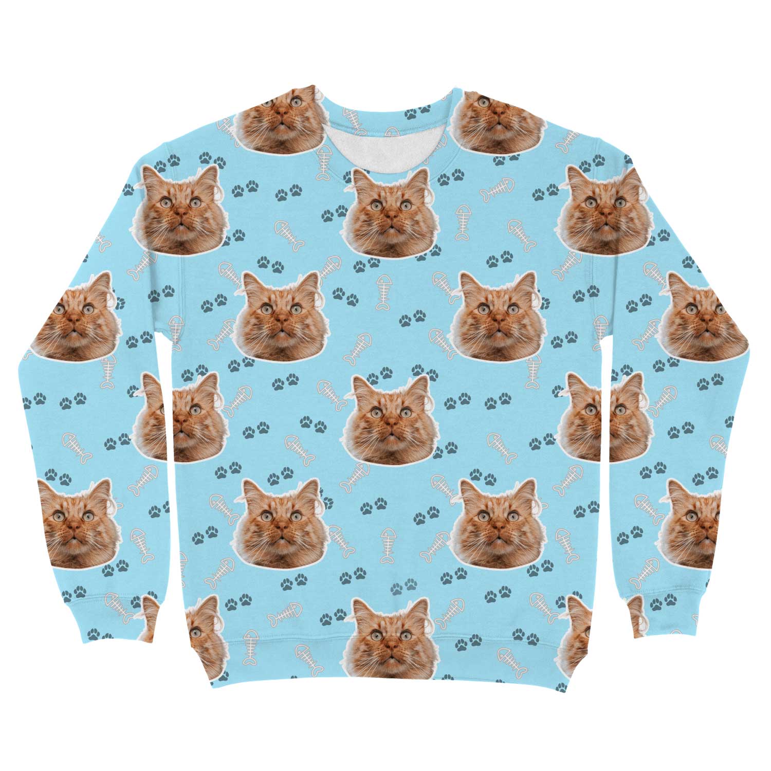 Cat Pattern Custom Sweatshirt