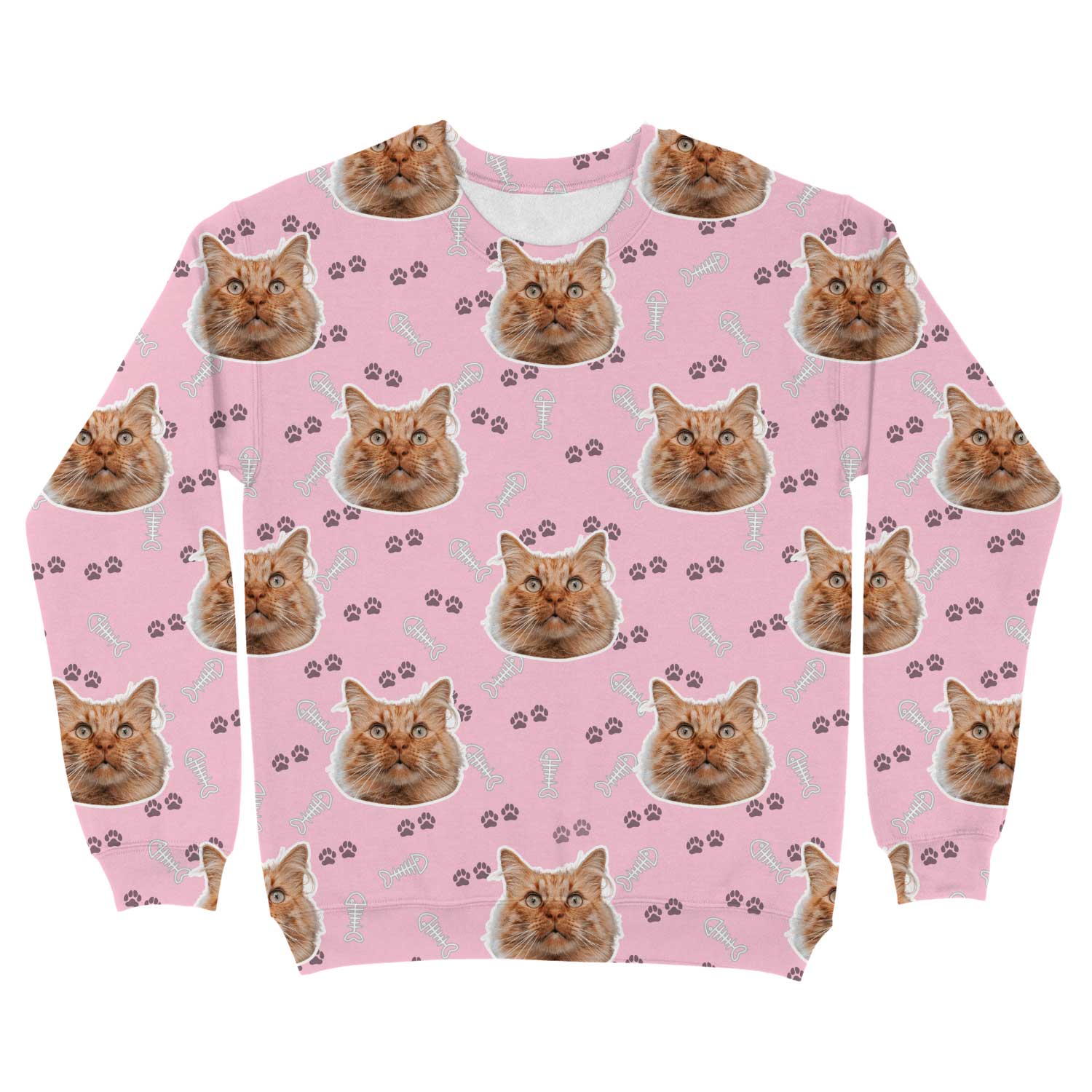 Cat Pattern Custom Sweatshirt