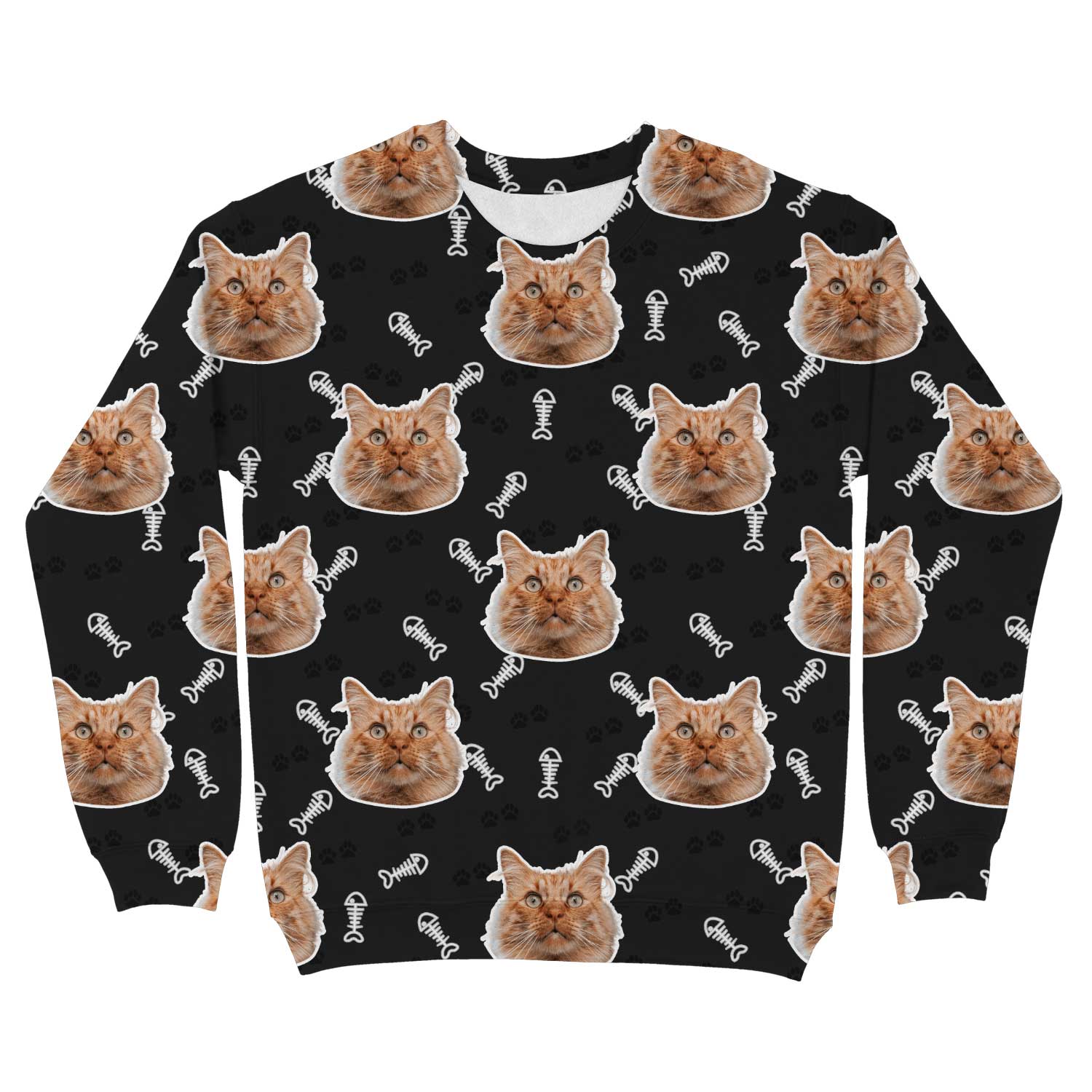 Cat Pattern Custom Sweatshirt