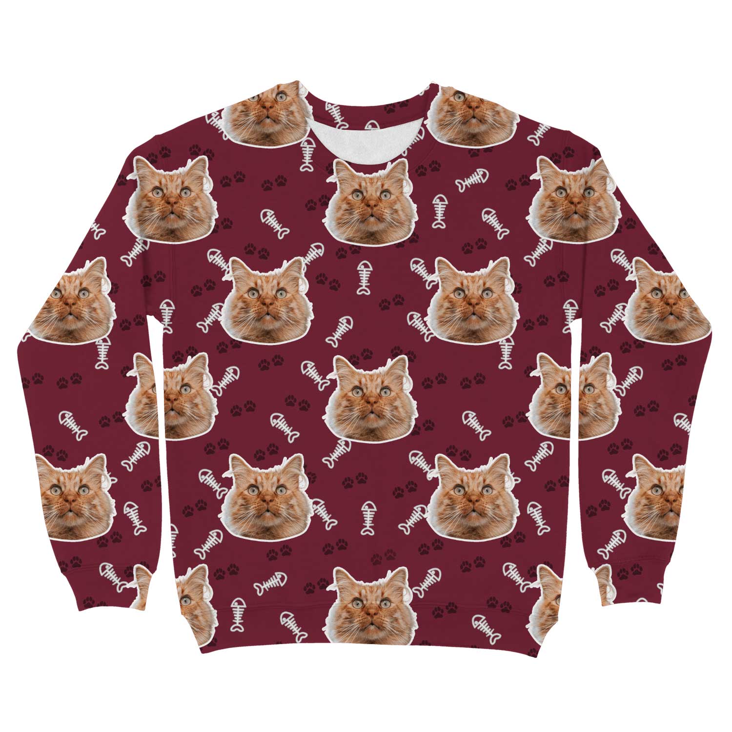 Cat Pattern Custom Sweatshirt