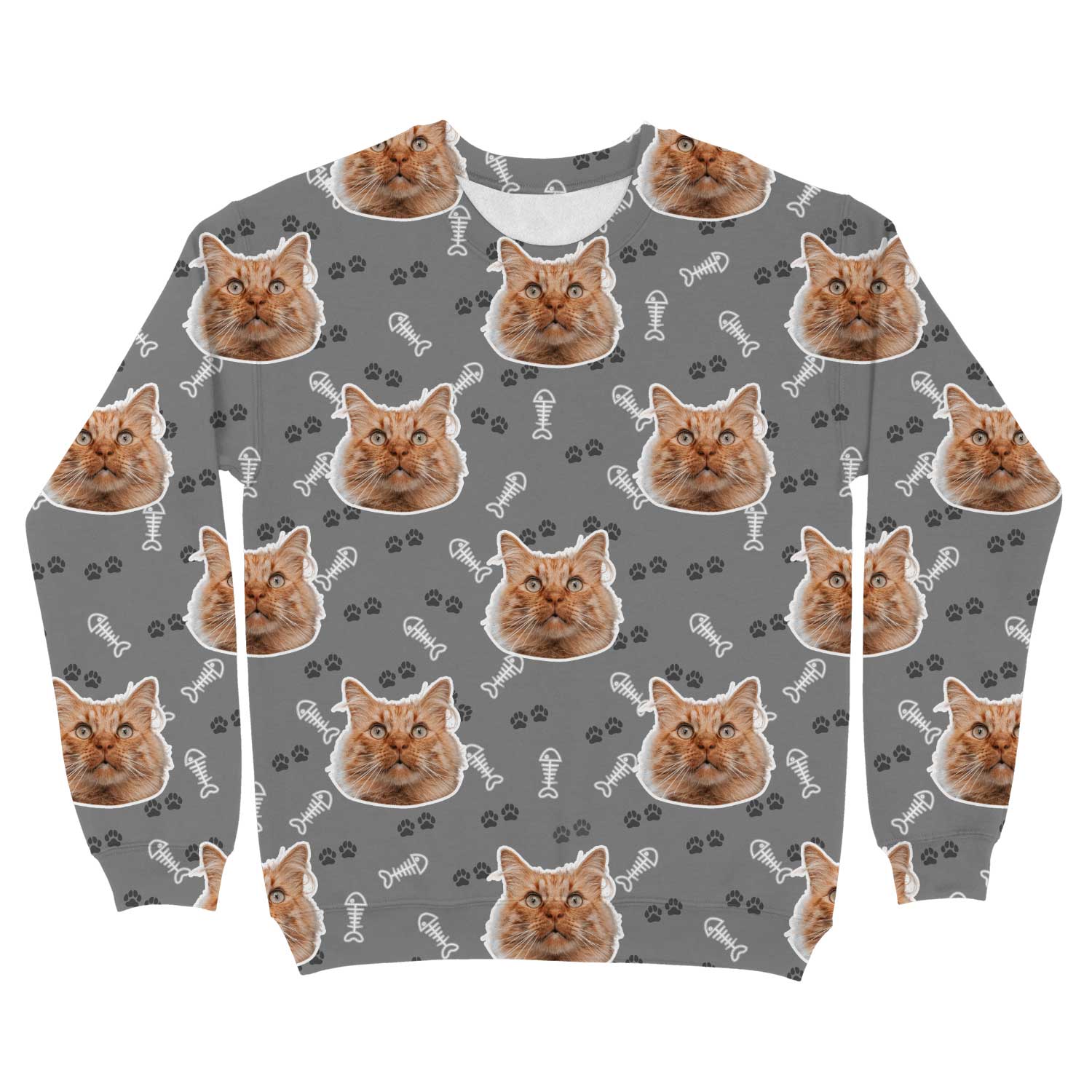 Cat Pattern Custom Sweatshirt