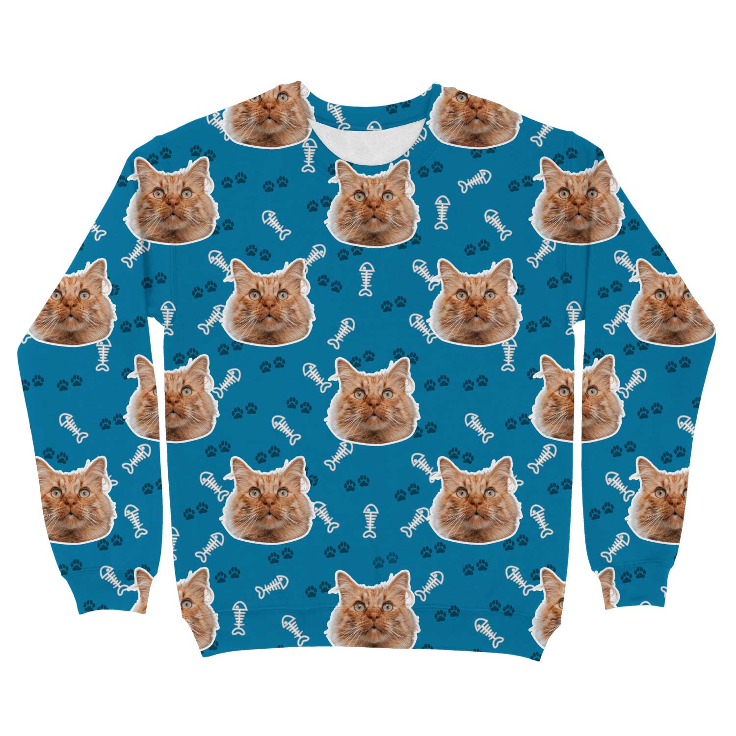 Cat Pattern Custom Sweatshirt
