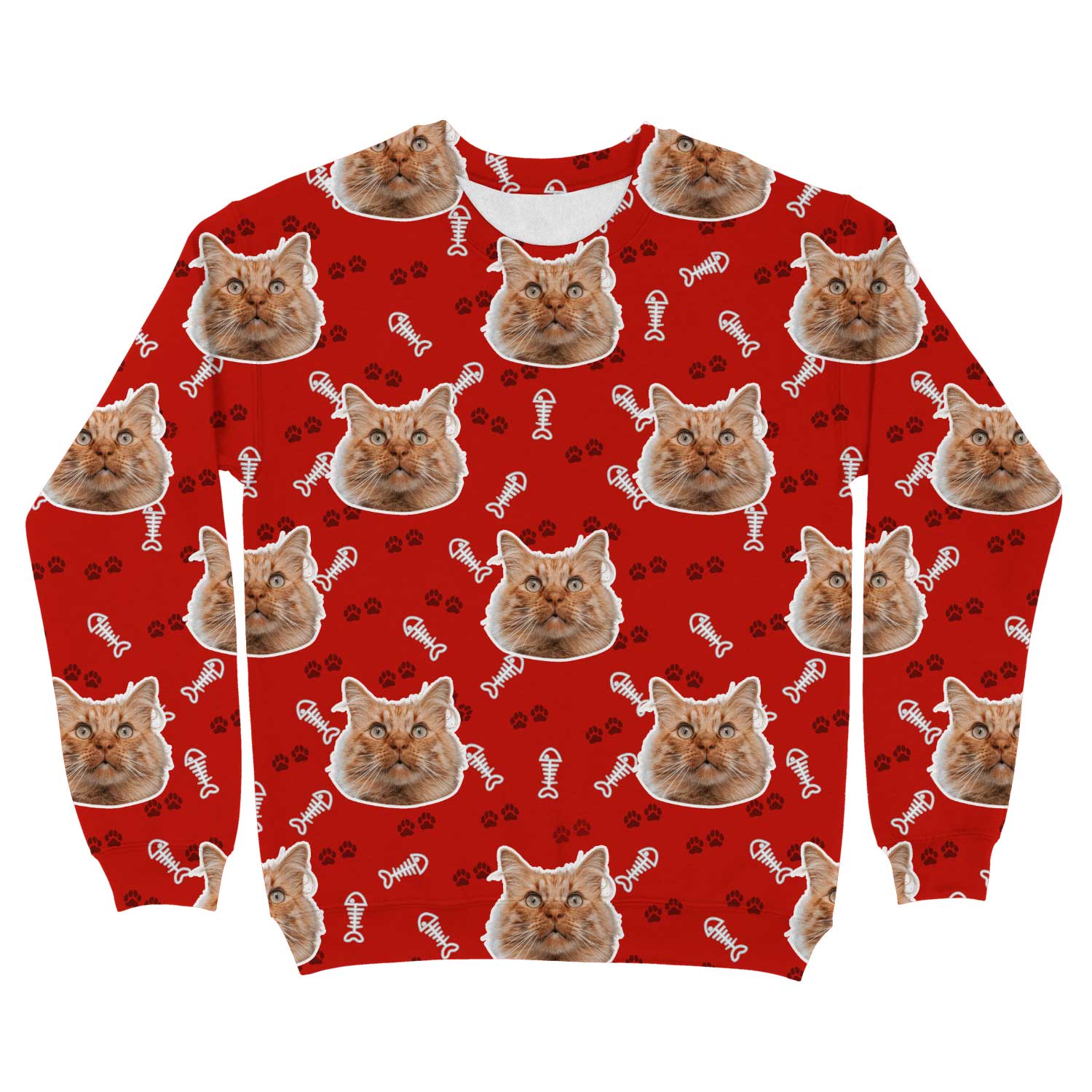 Cat Pattern Custom Sweatshirt