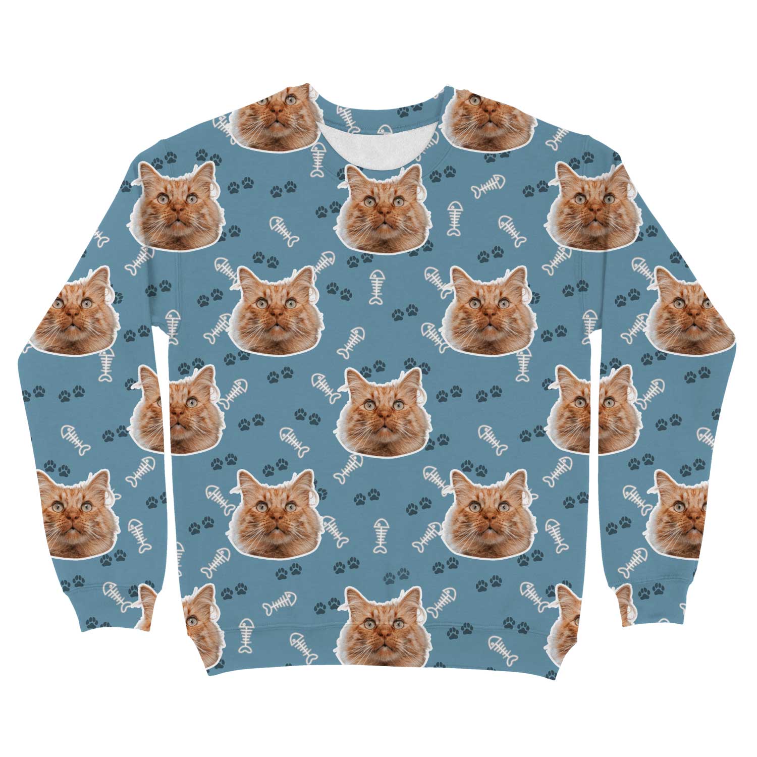 Cat Pattern Custom Sweatshirt