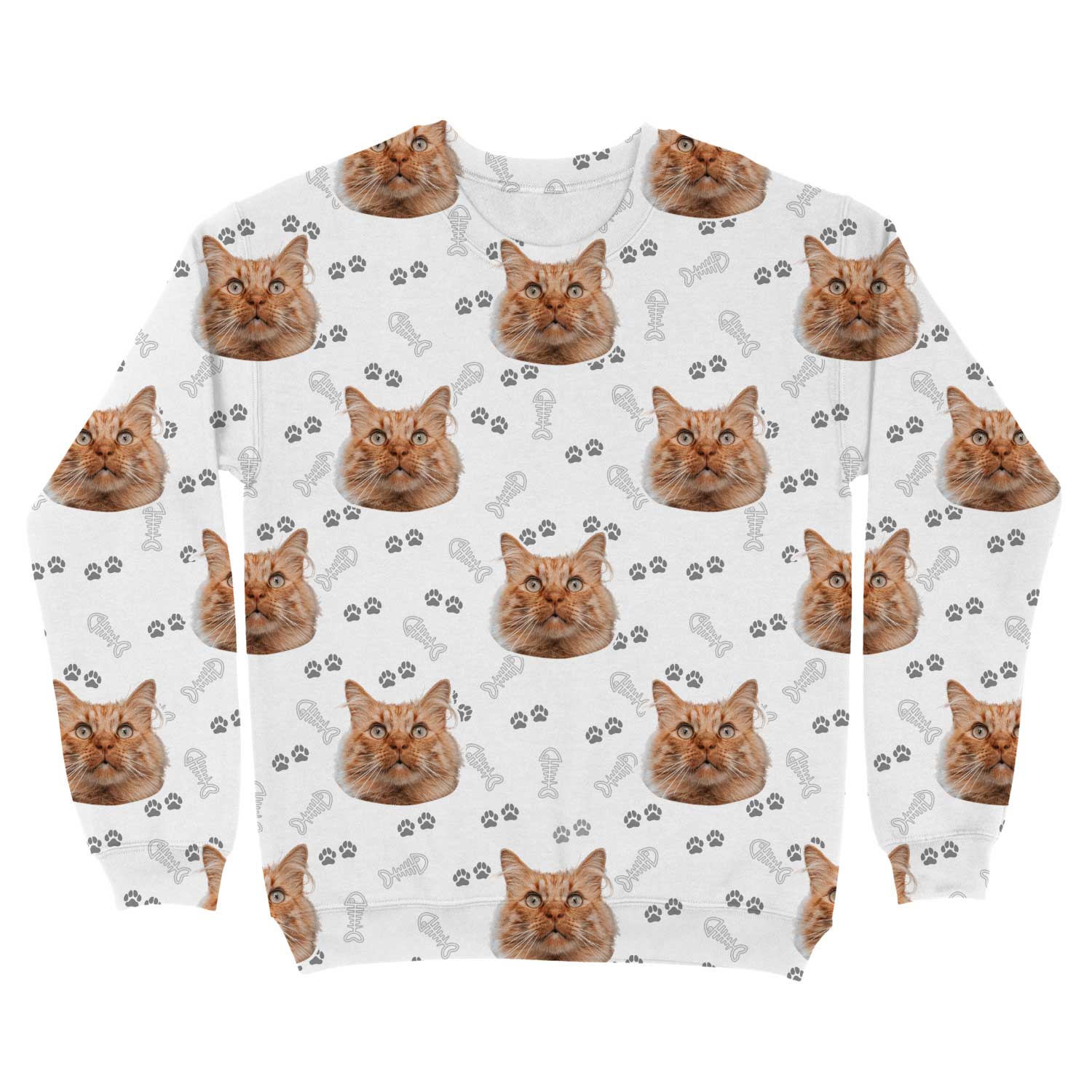 Cat Pattern Custom Sweatshirt