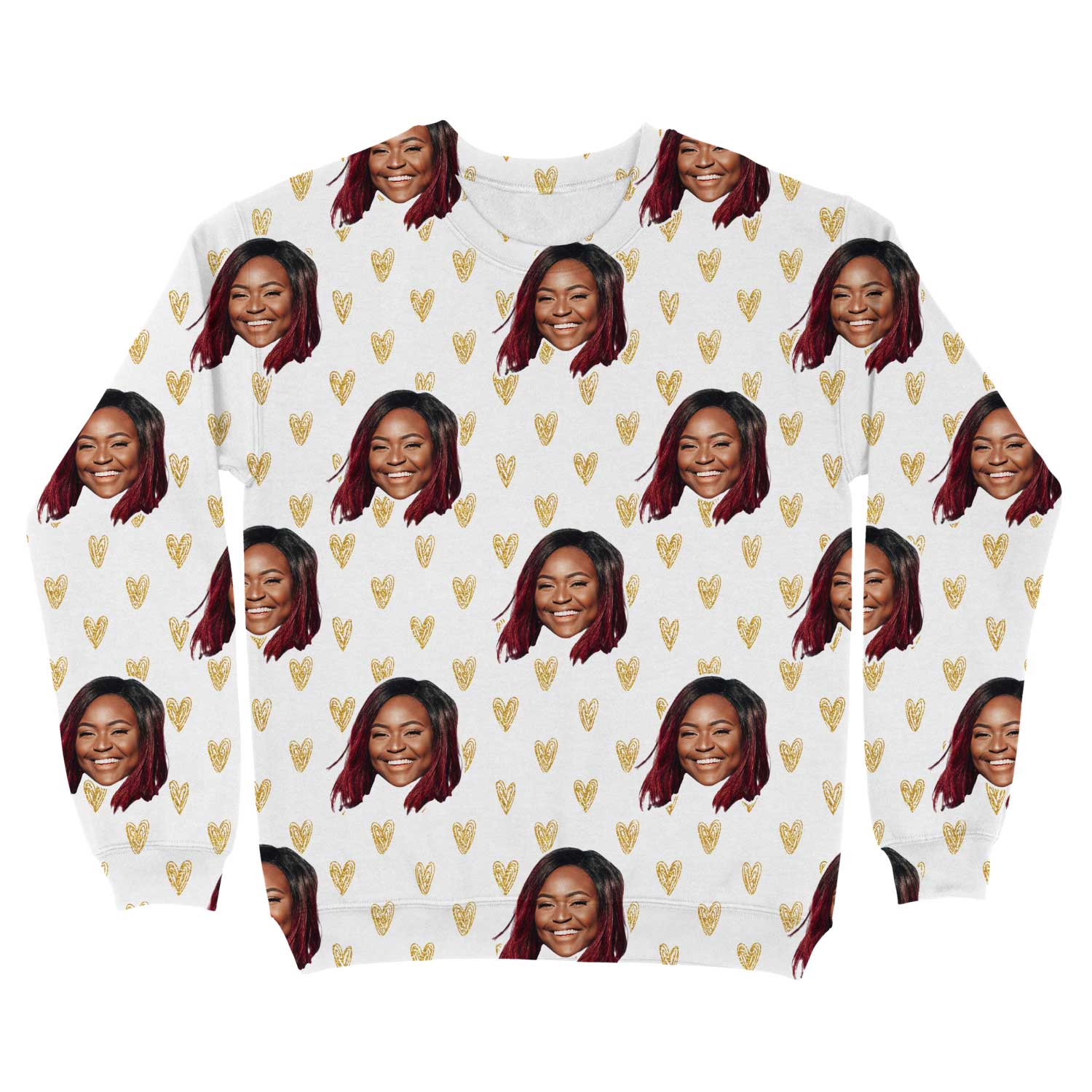 Gold Hearts Custom Sweatshirt