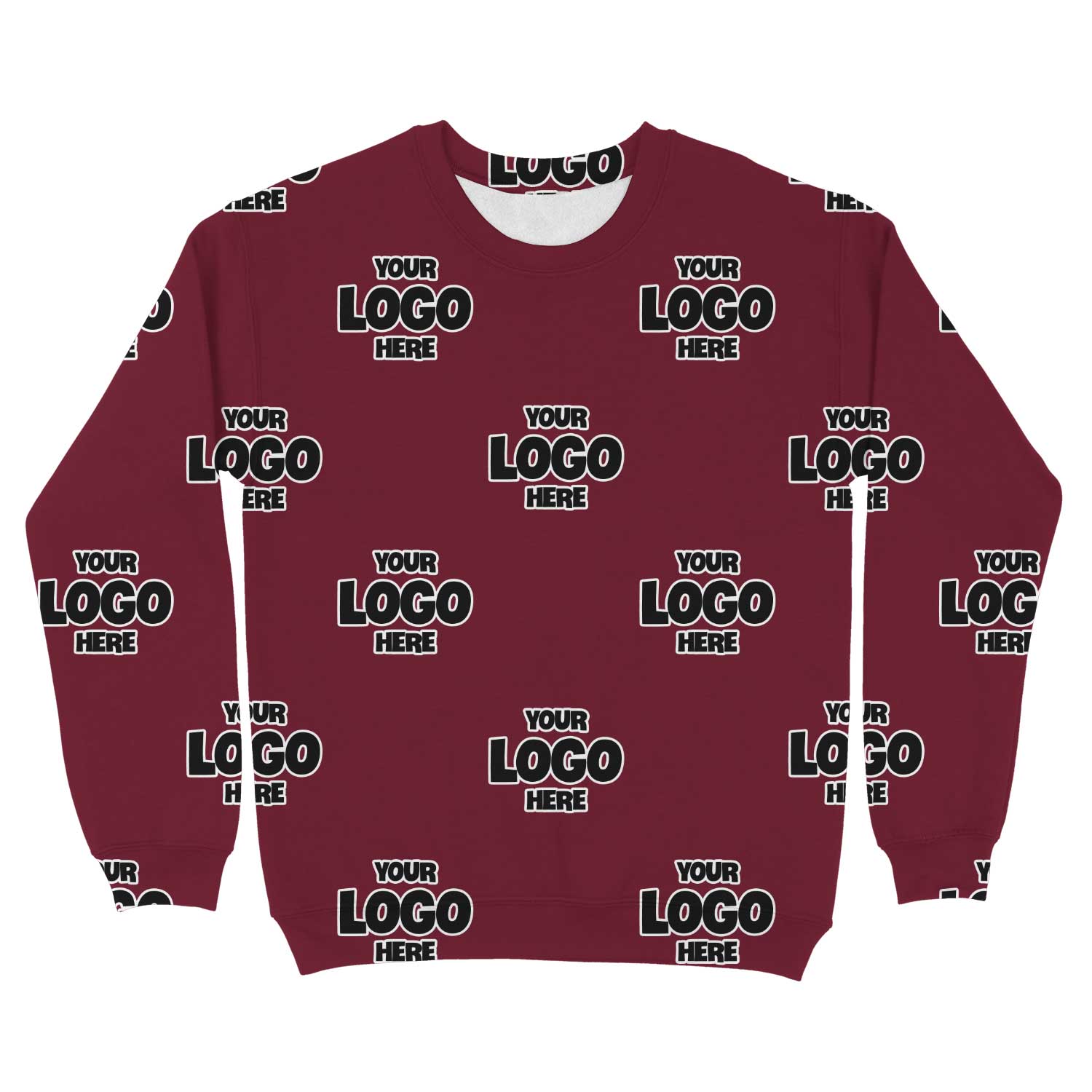 Personalized Full-Print Sweatshirt with Your Business Logo