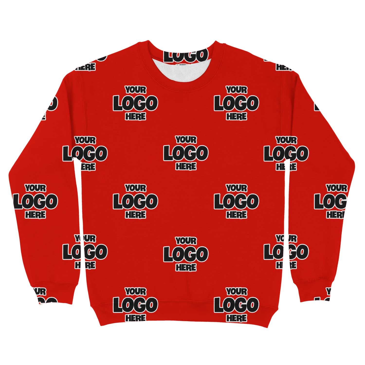 Personalized Full-Print Sweatshirt with Your Business Logo