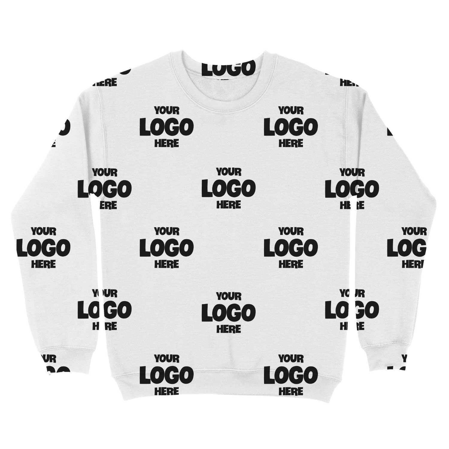 Personalized Full-Print Sweatshirt with Your Business Logo