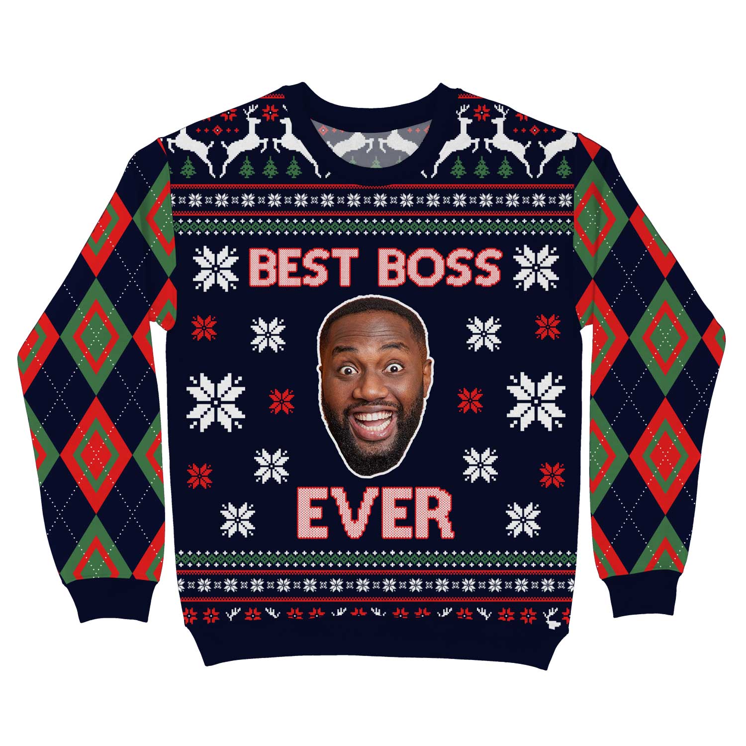 Best Boss Ever Personalized Christmas Sweater