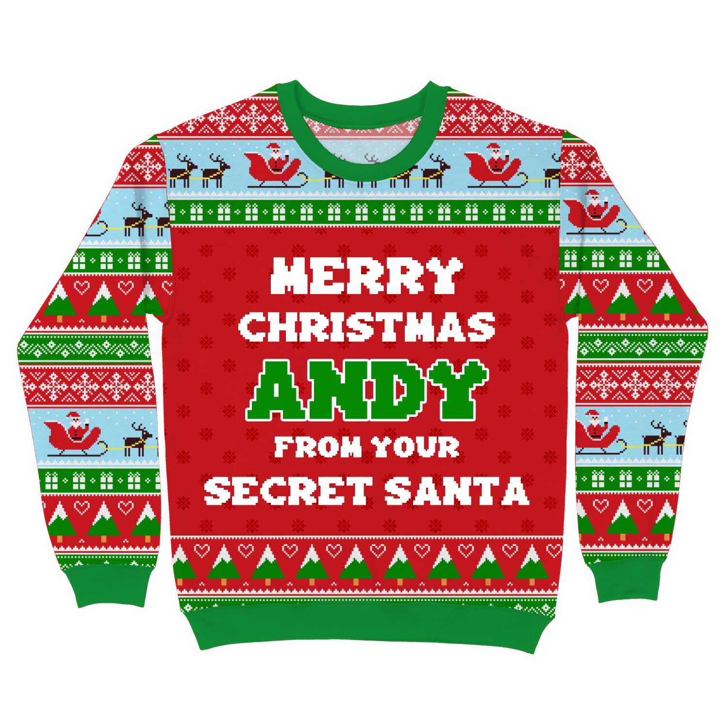 Merry Christmas From Your Secret Santa Personalized Christmas Sweater