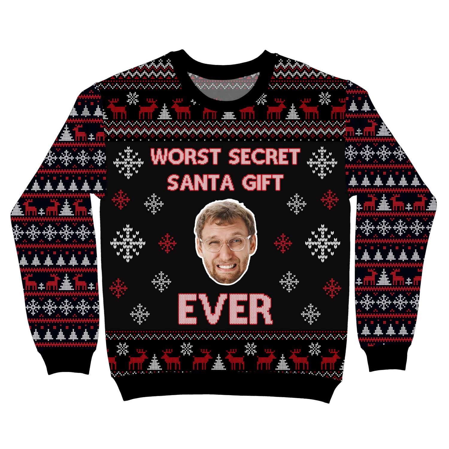 Worst Secret Santa Gift Ever Personalized Christmas Sweater