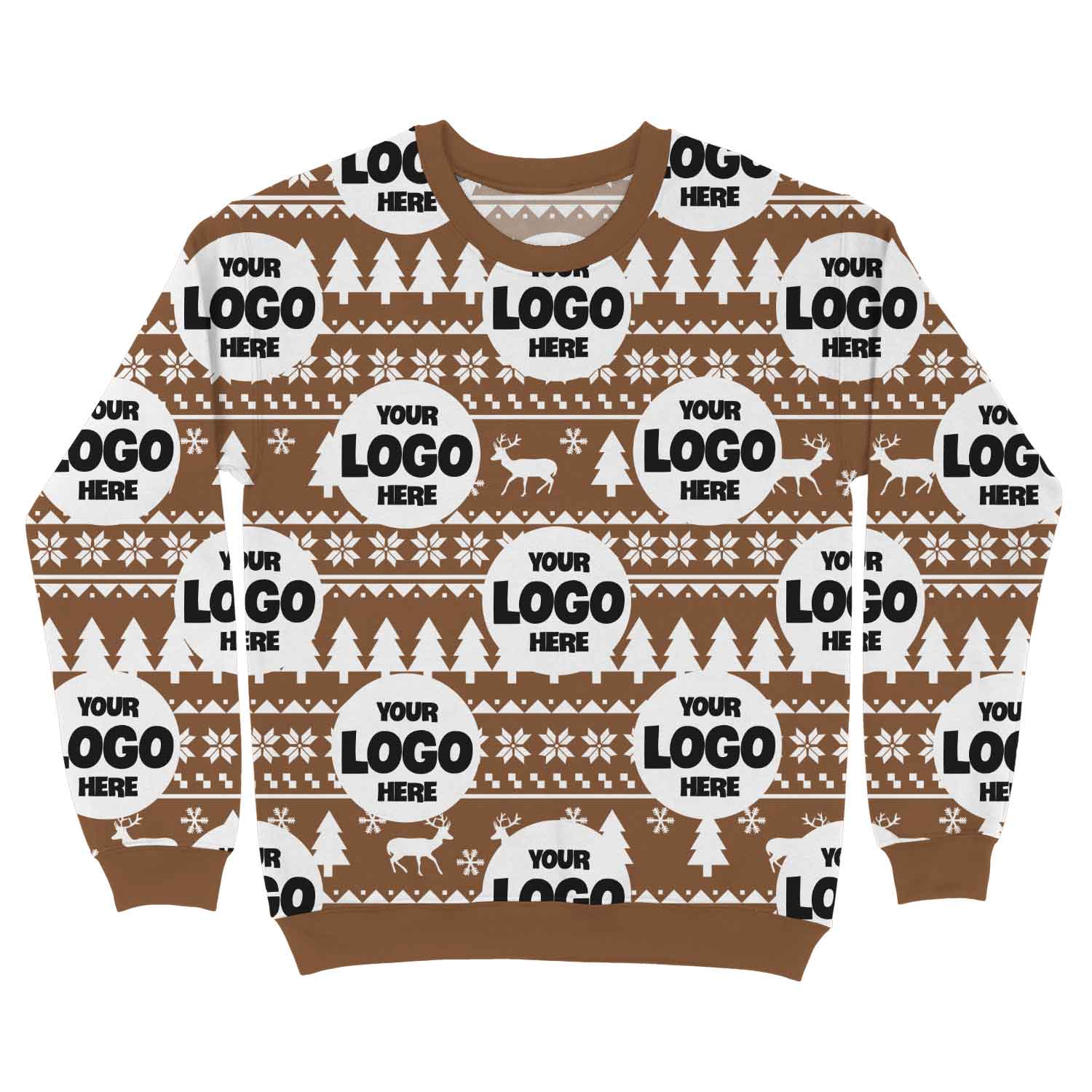 Your Logo Pattern Multi Personalized Christmas Sweater
