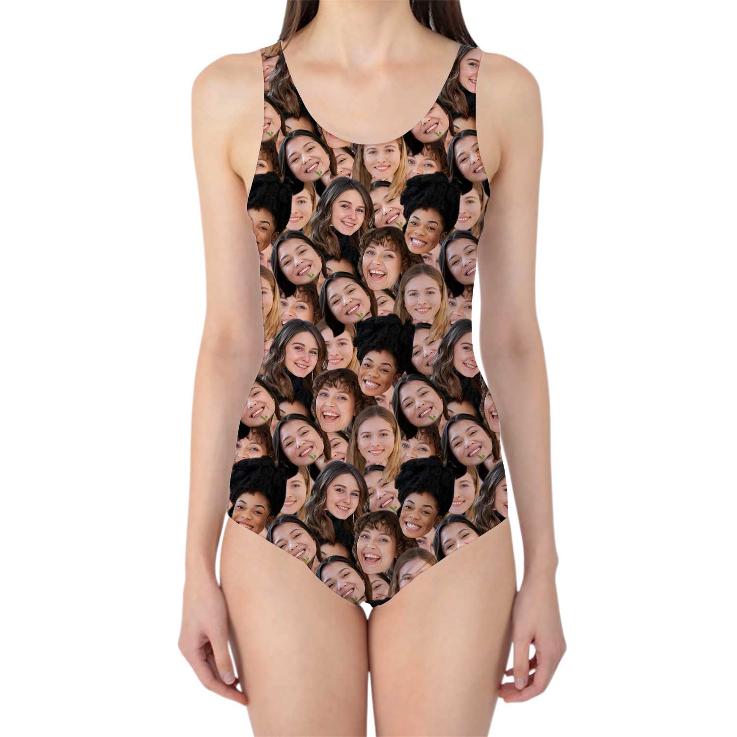 Bachelorette Custom Face Mash Swimsuit