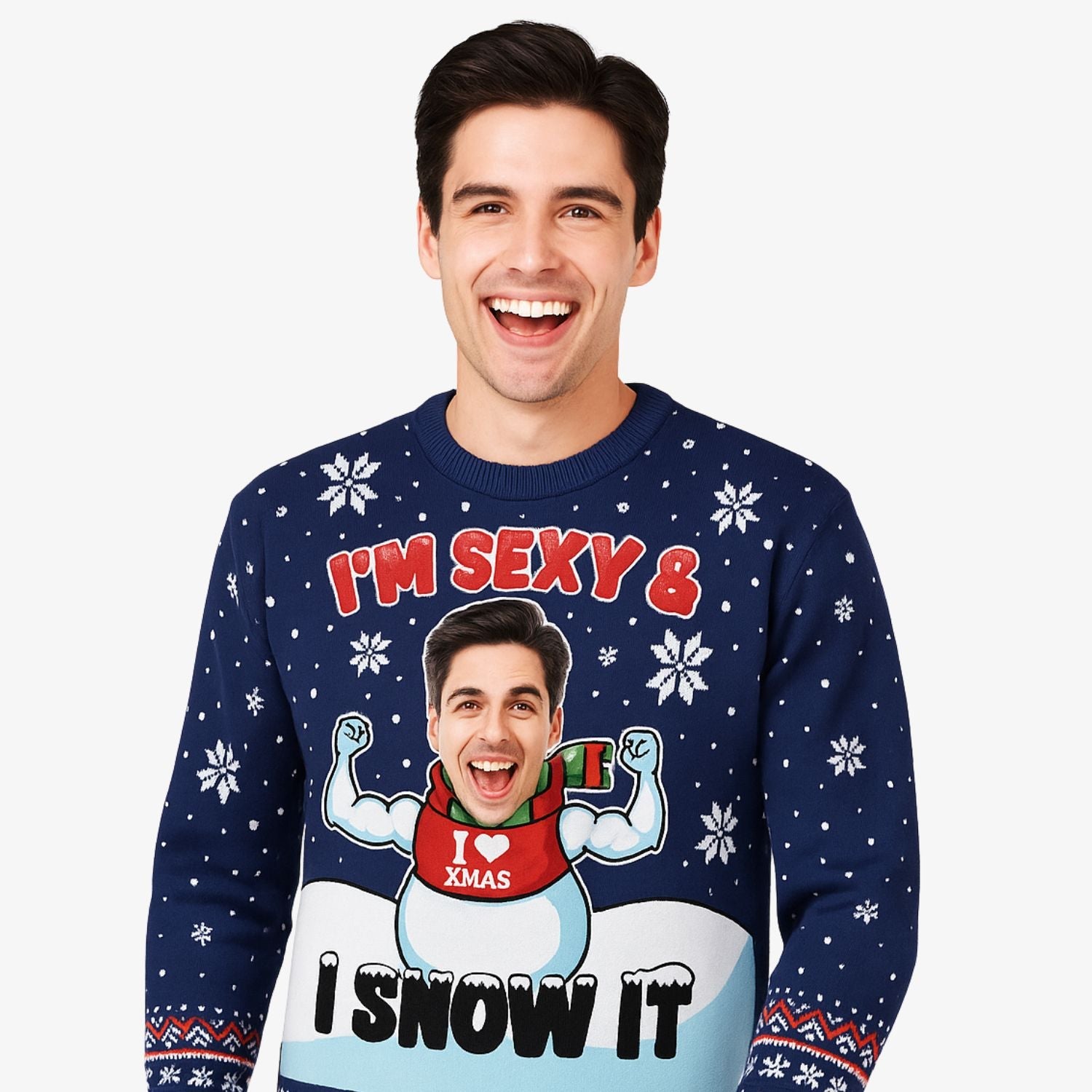 I'm Sexy and I Snow It Personalized Christmas Jumper