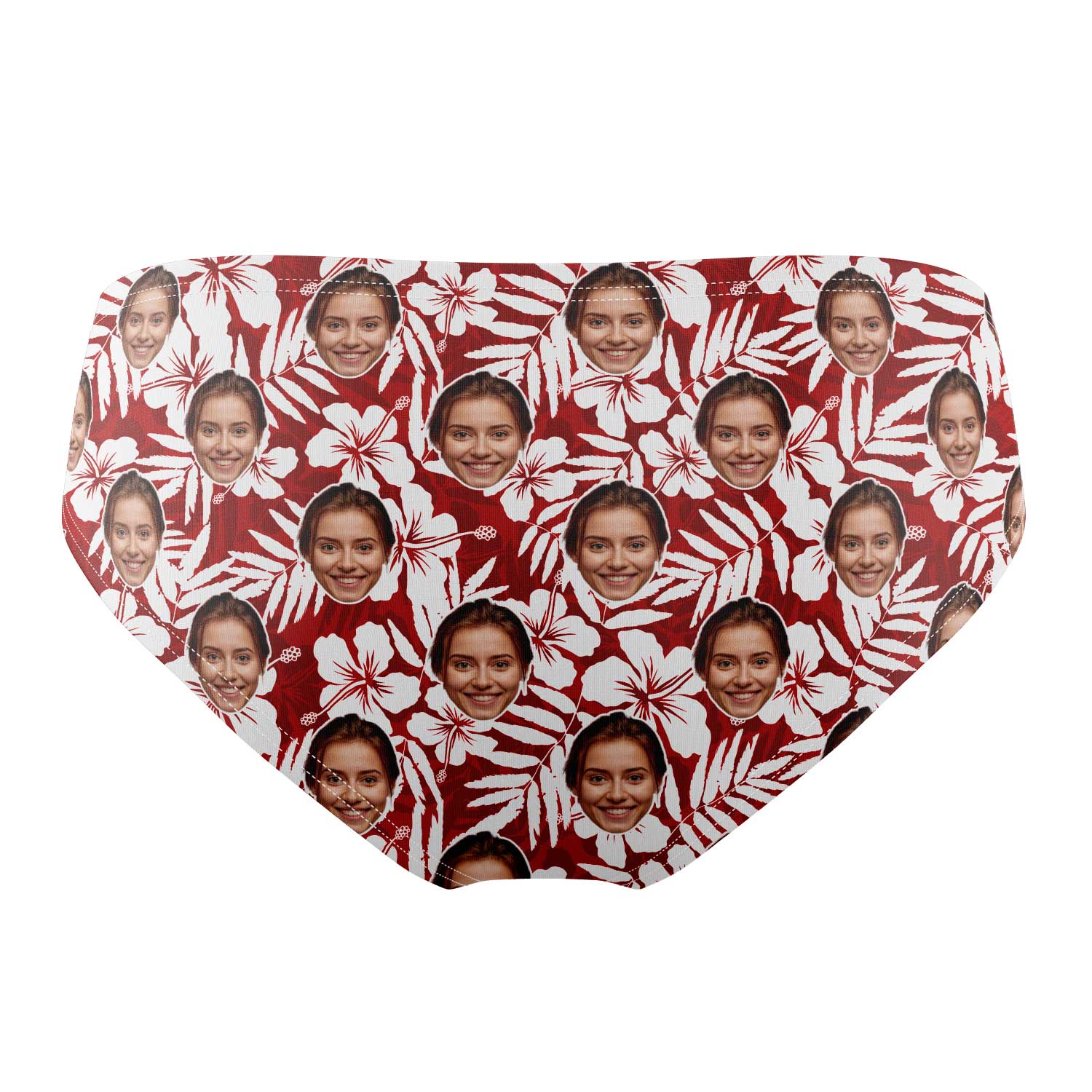 Hawaiian Red Custom Swim Trunks