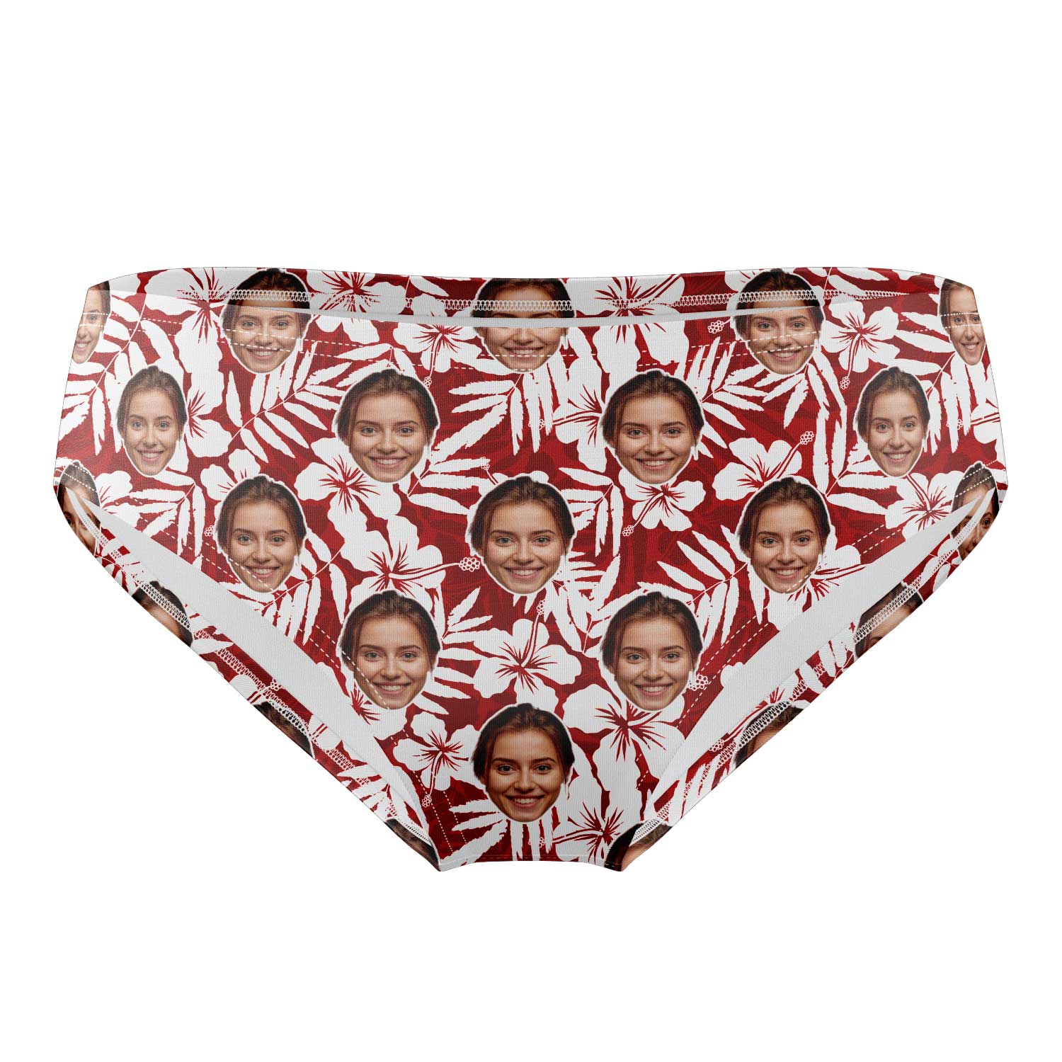 Hawaiian Red Custom Swim Trunks