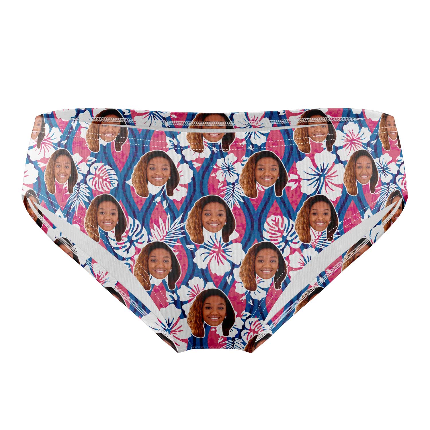 Abstract Hawaiian swim trunks