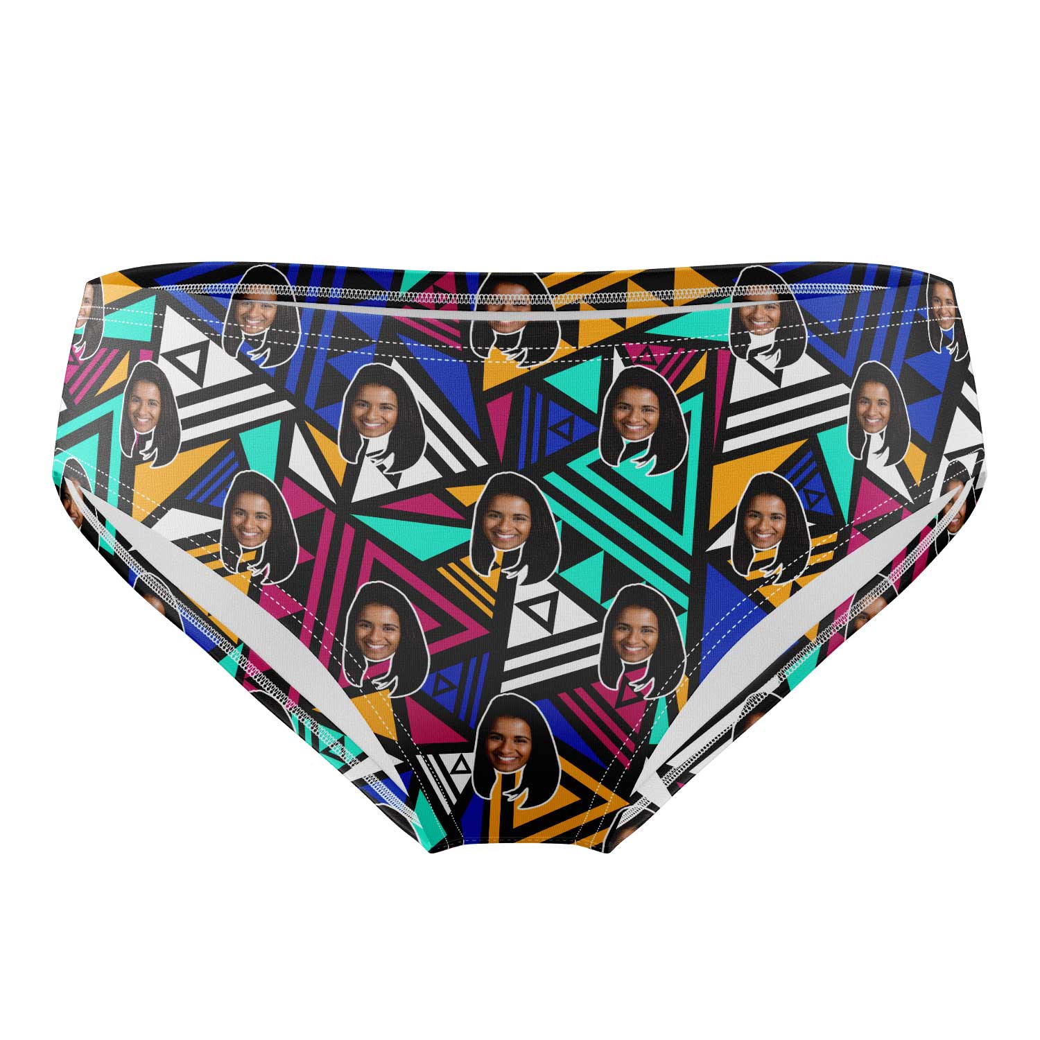 Abstract Aztec Custom Swim Trunks