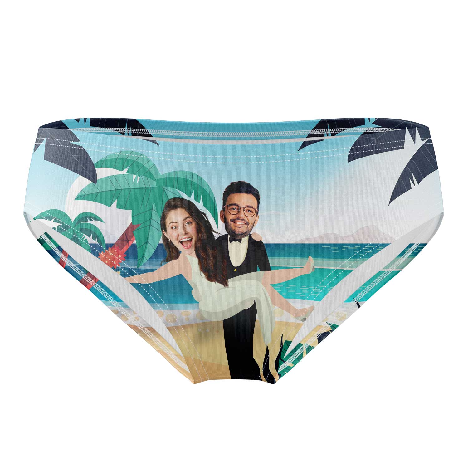 Bride and Groom Swim Trunks