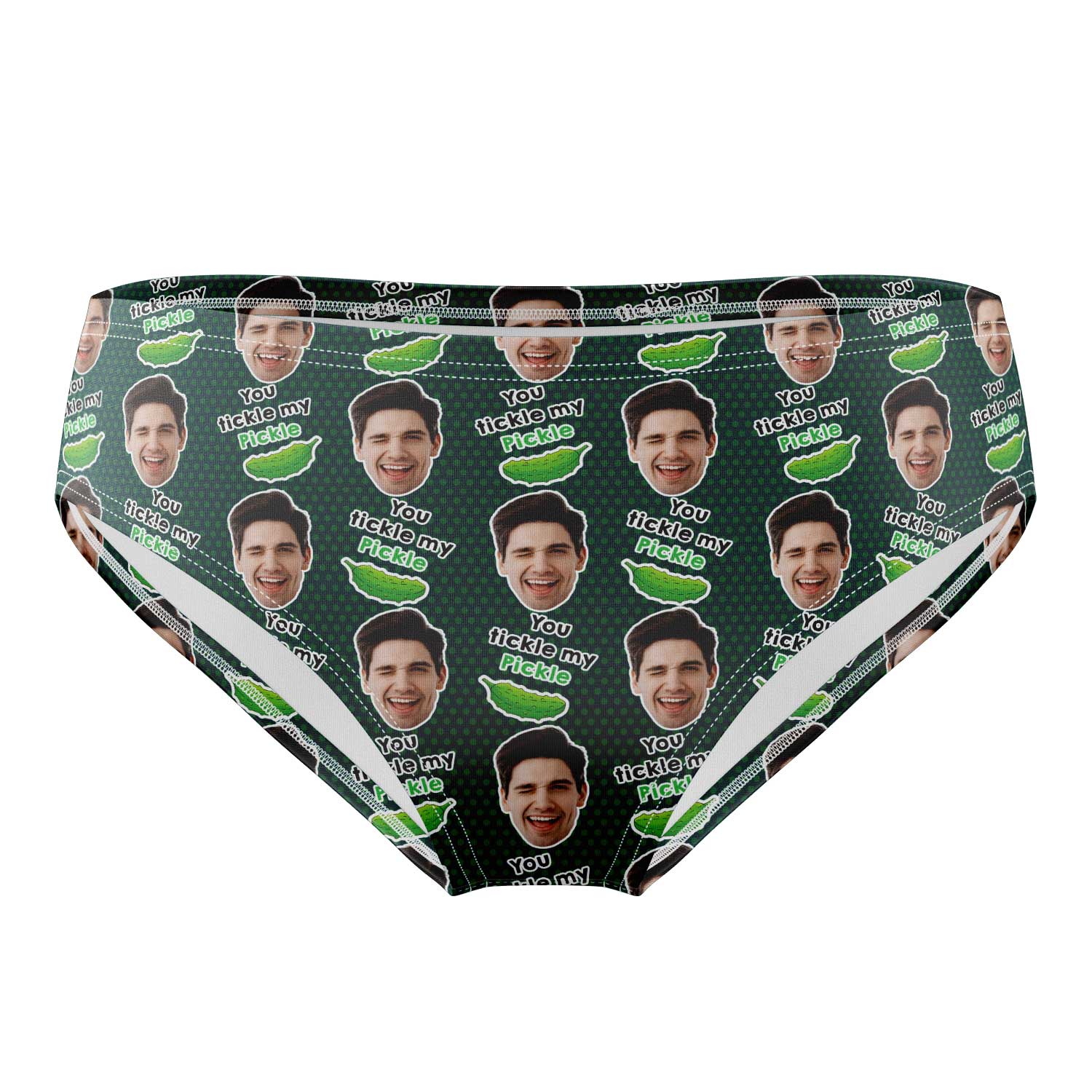 You Tickle My Pickle Custom Face Swim Trunks